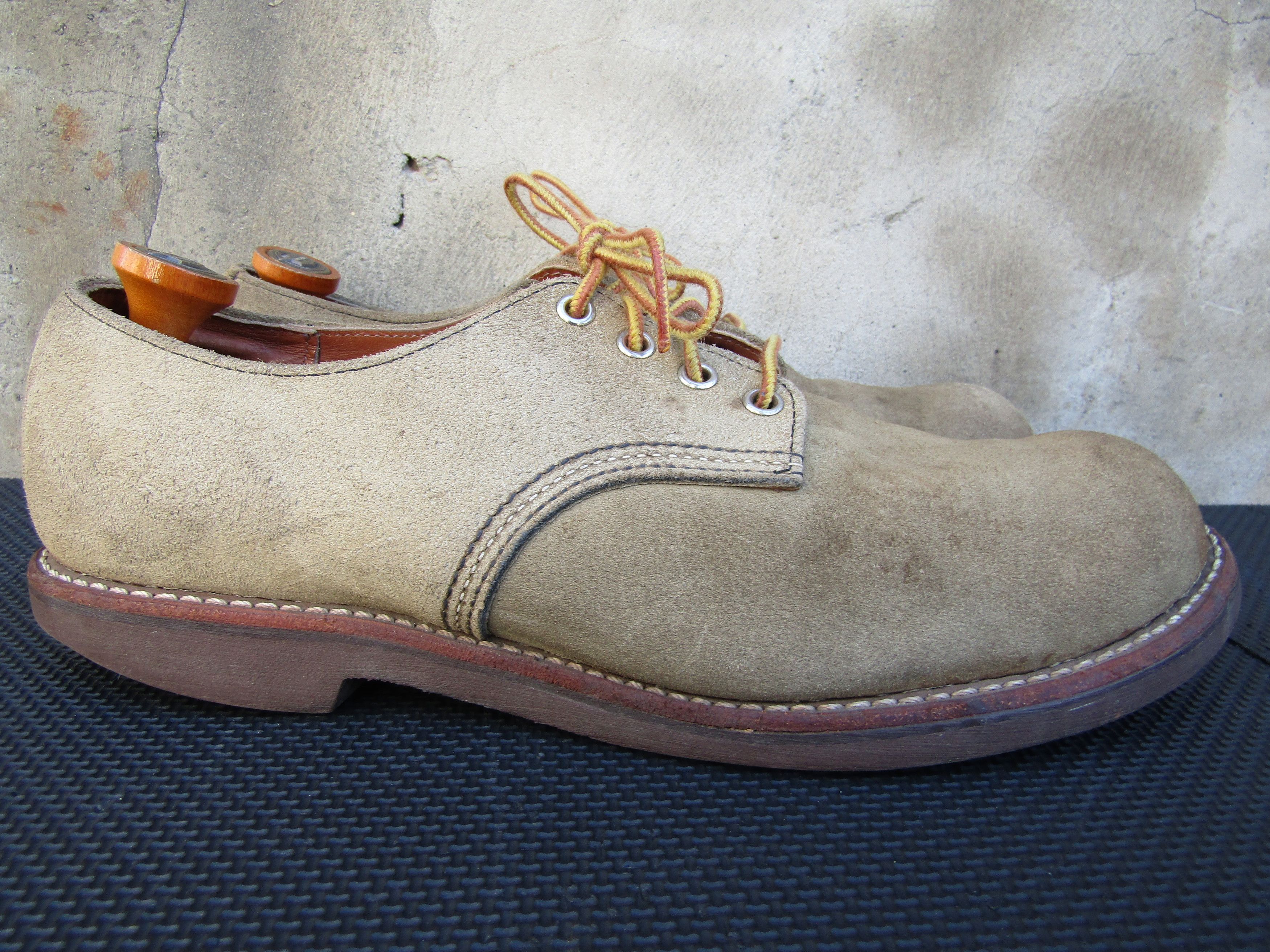 Red Wing Red Wing 8056 Oxford Shoes Sage Roughout Suede Plain Toe Size US 12 / EU 45 - 2 Thumbnail