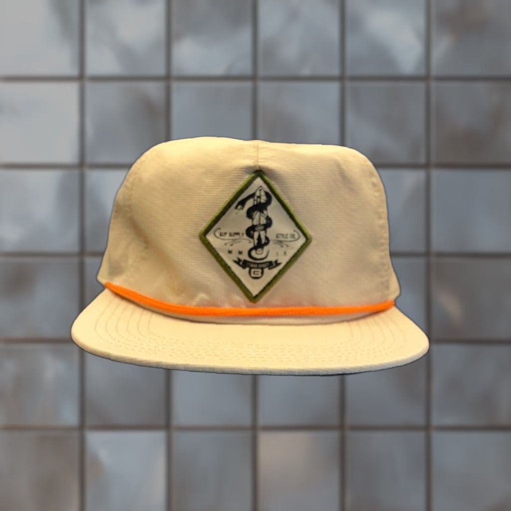Vintage BOTE Trucker Hat Men's One Size Beige Floral Snapback Adjustable Nylon Beach Sports Size ONE SIZE - 1 Thumbnail