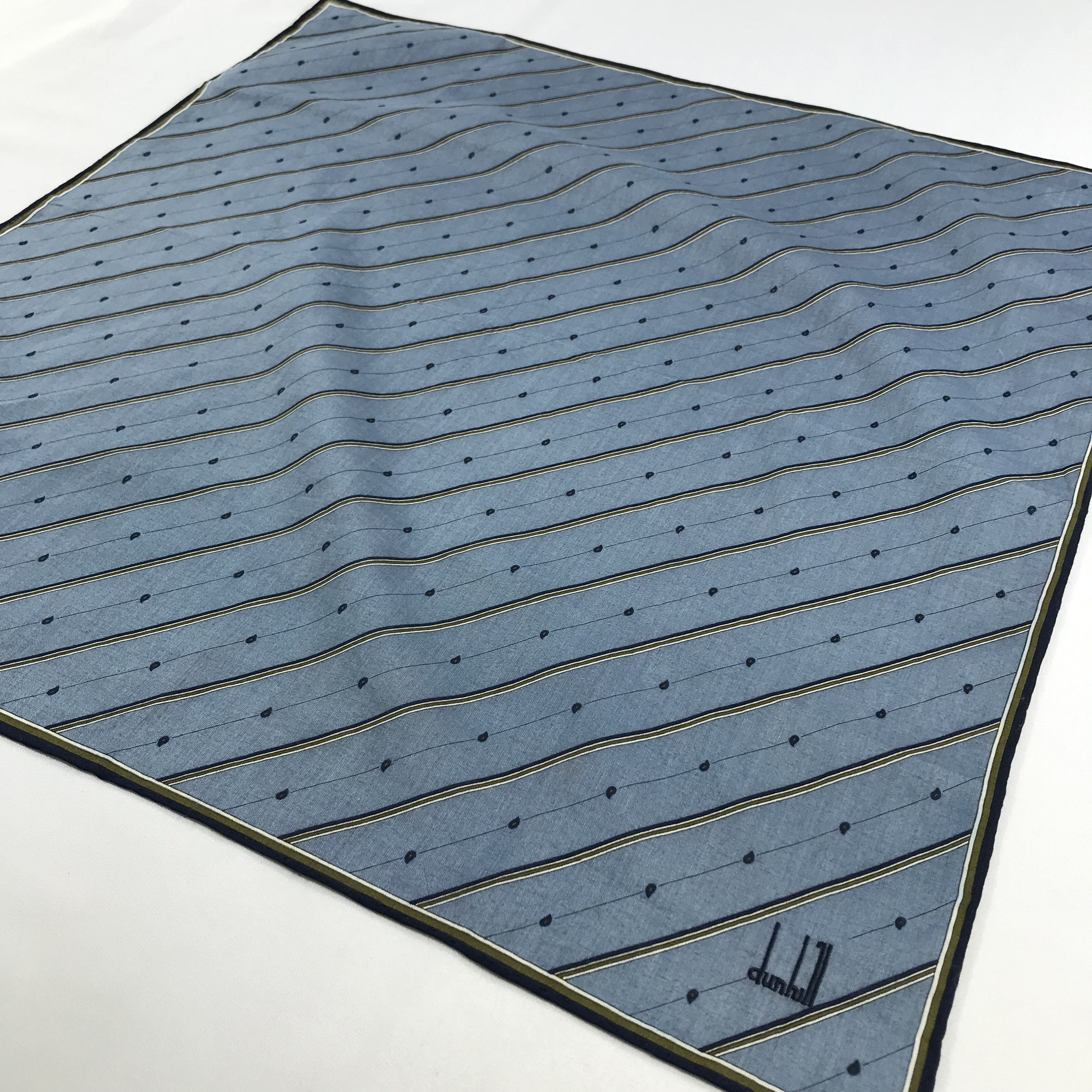 Alfred Dunhill × Vintage Dunhill Bandana / Handkerchief / Neckerchief - S2530 Size ONE SIZE - 2 Thumbnail