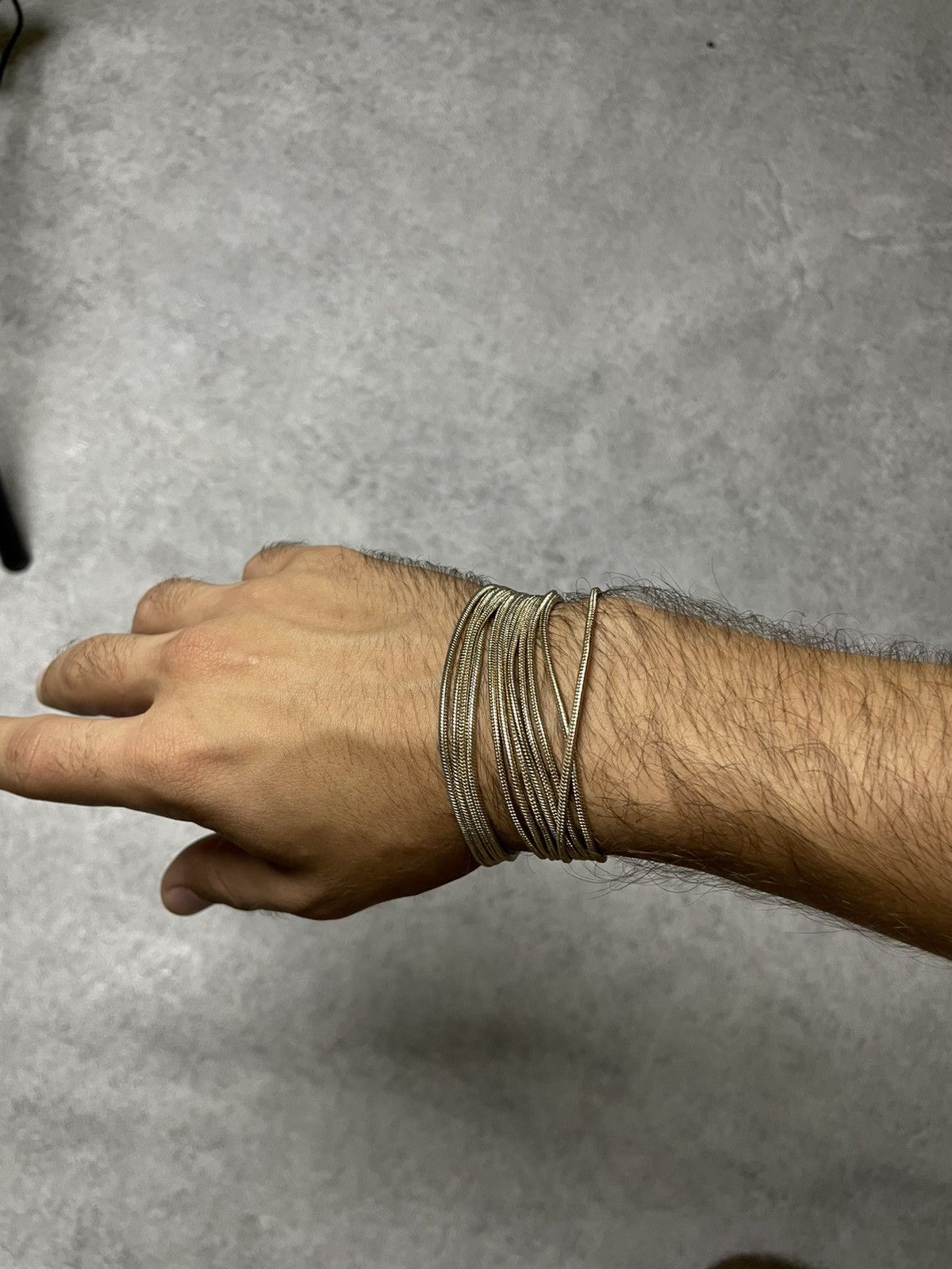 If Six Was Nine Skull Opium Gold Bracelet In The Style Of Helmut Lang Dark Size ONE SIZE - 2 Thumbnail