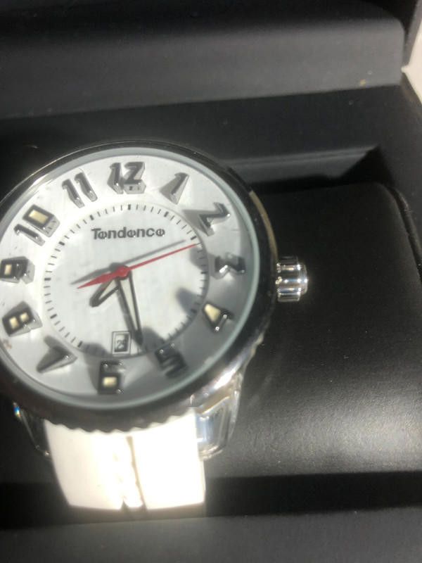 Designer Tondonco white dial rubber strap watch Size ONE SIZE - 6 Thumbnail