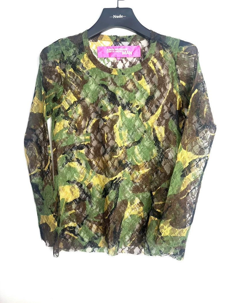 Junya Watanabe Junya Watanabe Man camouflage hollow floral gown Size US M / EU 48-50 / 2 - 1 Thumbnail