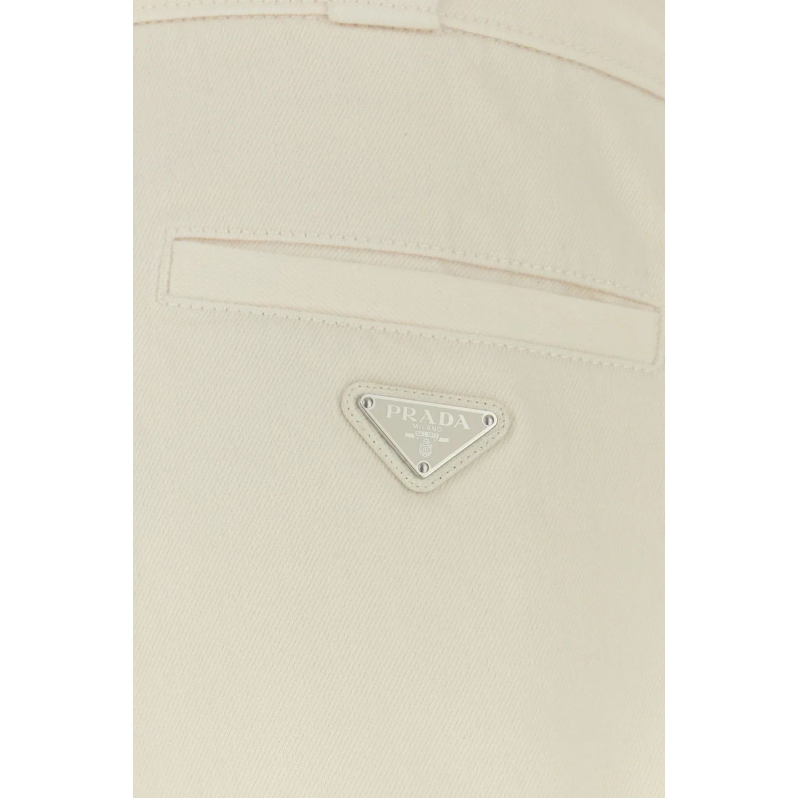 Prada PRADA White Denim Bermuda Shorts New & Authentic (Men's size Size US 34 / EU 50 - 5 Thumbnail