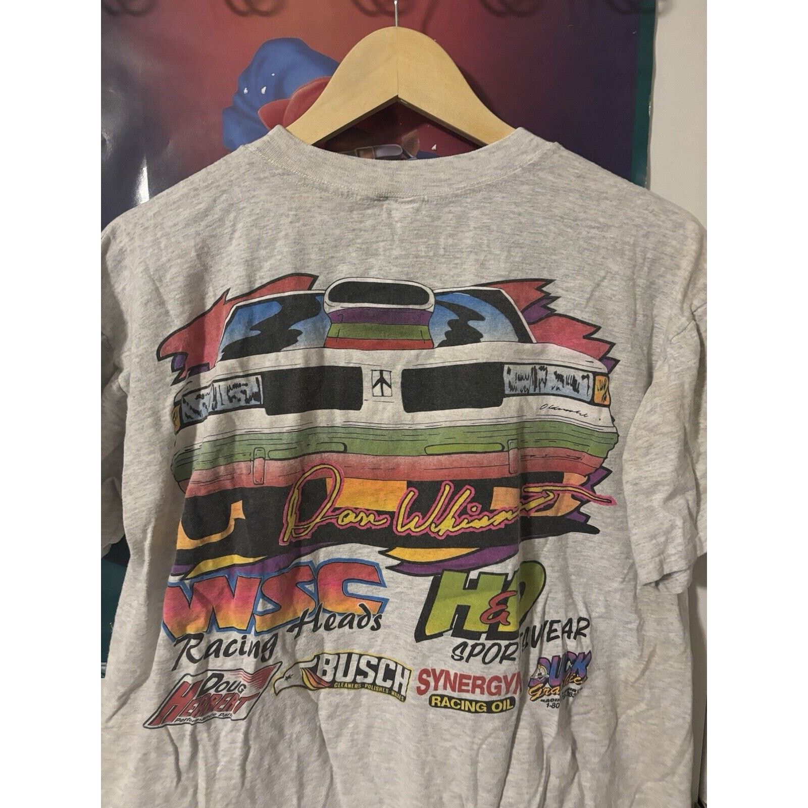 Other Vintage Dan Rocket Nascar Vintage Racing T-shirt grey size L Size US L / EU 52-54 / 3 - 11 Thumbnail