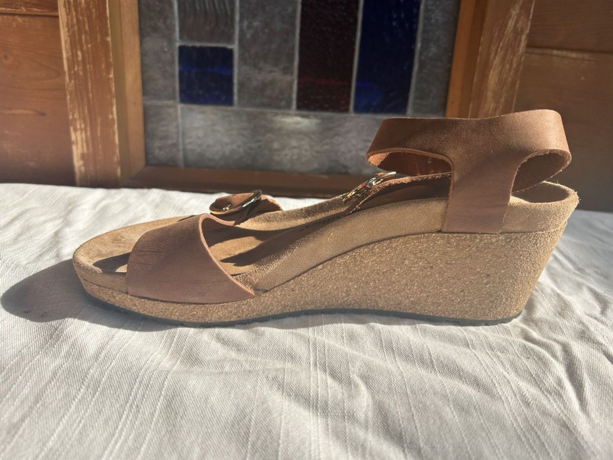 Birkenstock Soley wedge heel with gold ring buckle Size US 9 / IT 39 - 5 Thumbnail
