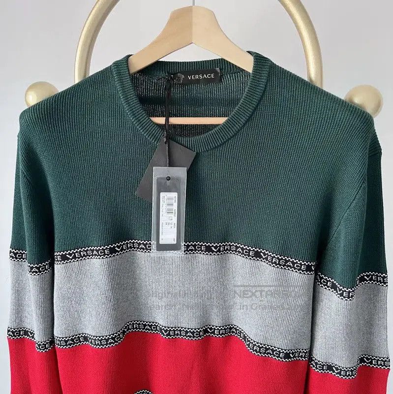Other Versace Men's Color Block Long Sleeve Sweater . Size US XXL / EU 58 / 5 - 4 Thumbnail