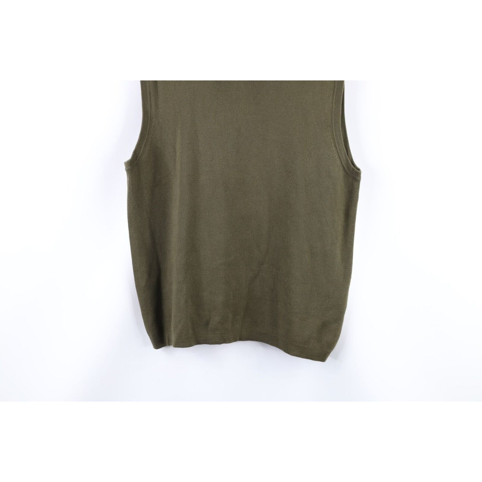 Eddie Bauer × Vintage Vintage Eddie Bauer Faded Cotton Knit Sweater Vest Size US L / EU 52-54 / 3 - 3 Thumbnail