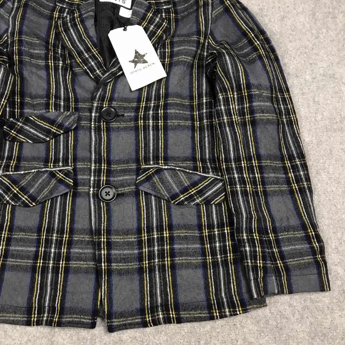 Levi's Vintage Clothing LEVIS BLACK CHECK WOOL BLAZER COAT JACKET Size US S / EU 44-46 / 1 - 4 Thumbnail
