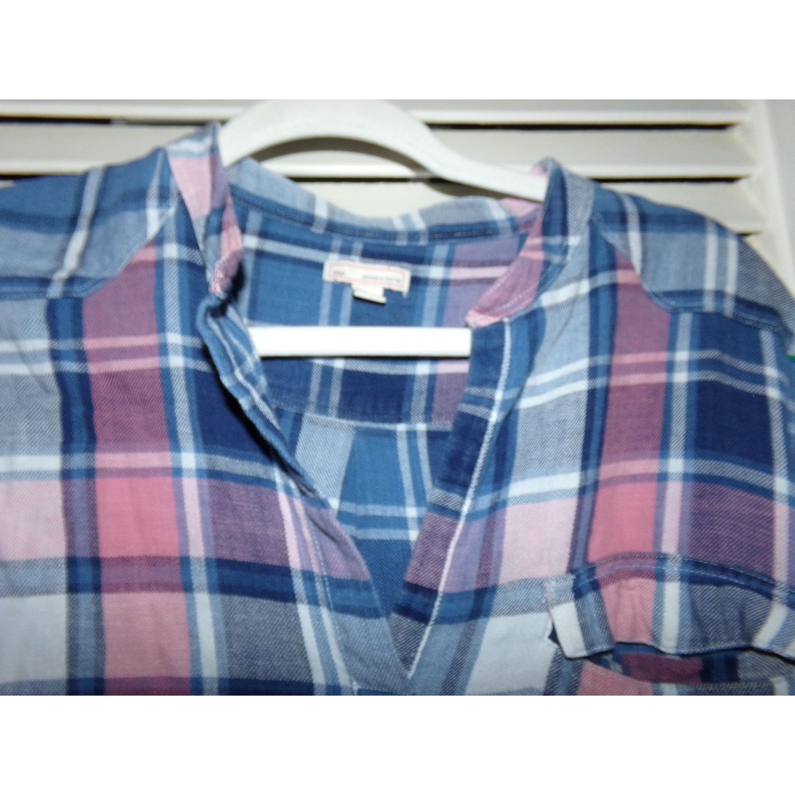 Gap Gap blue/pink Boho plaid tunic top M LN condition Size M / US 6-8 / IT 42-44 - 3 Thumbnail