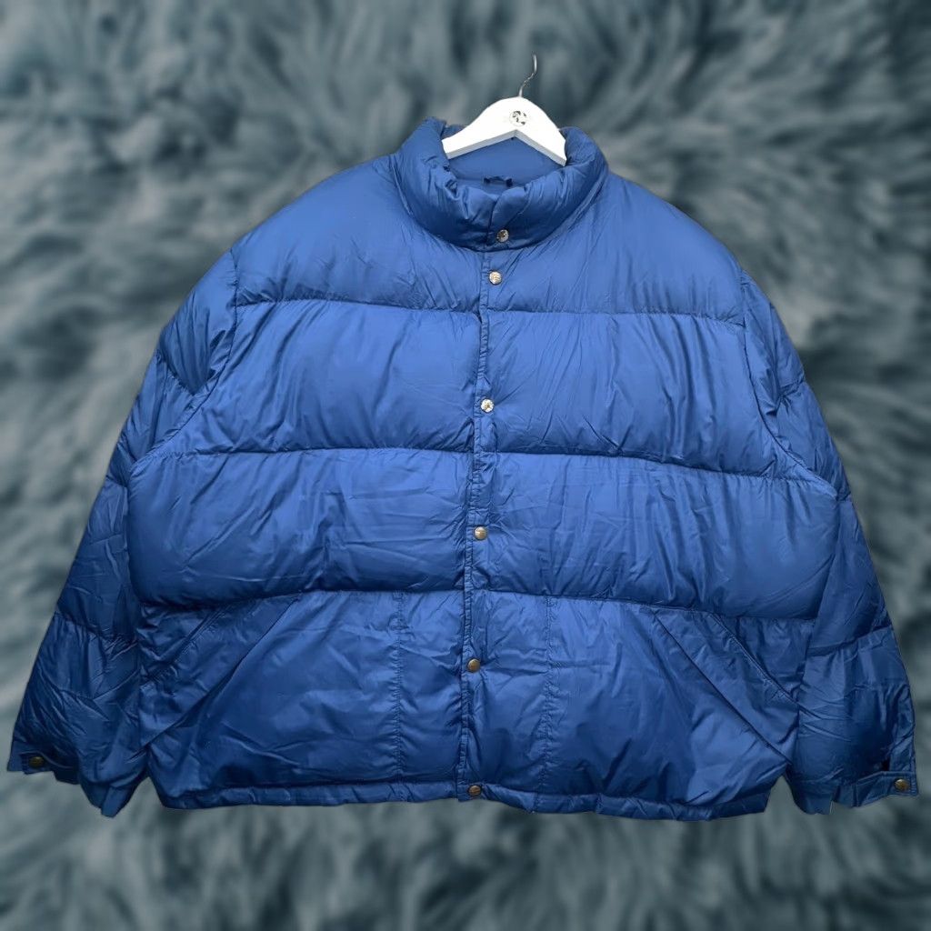 Vintage VINTAGE LL Bean Goose Down Puffer Jacket Men 2XL Blue Quilted Snap Button Regular Fit 90s Season: Fall Winter Spring Woman/Boy? Size US XXL / EU 58 / 5 - 1 Thumbnail