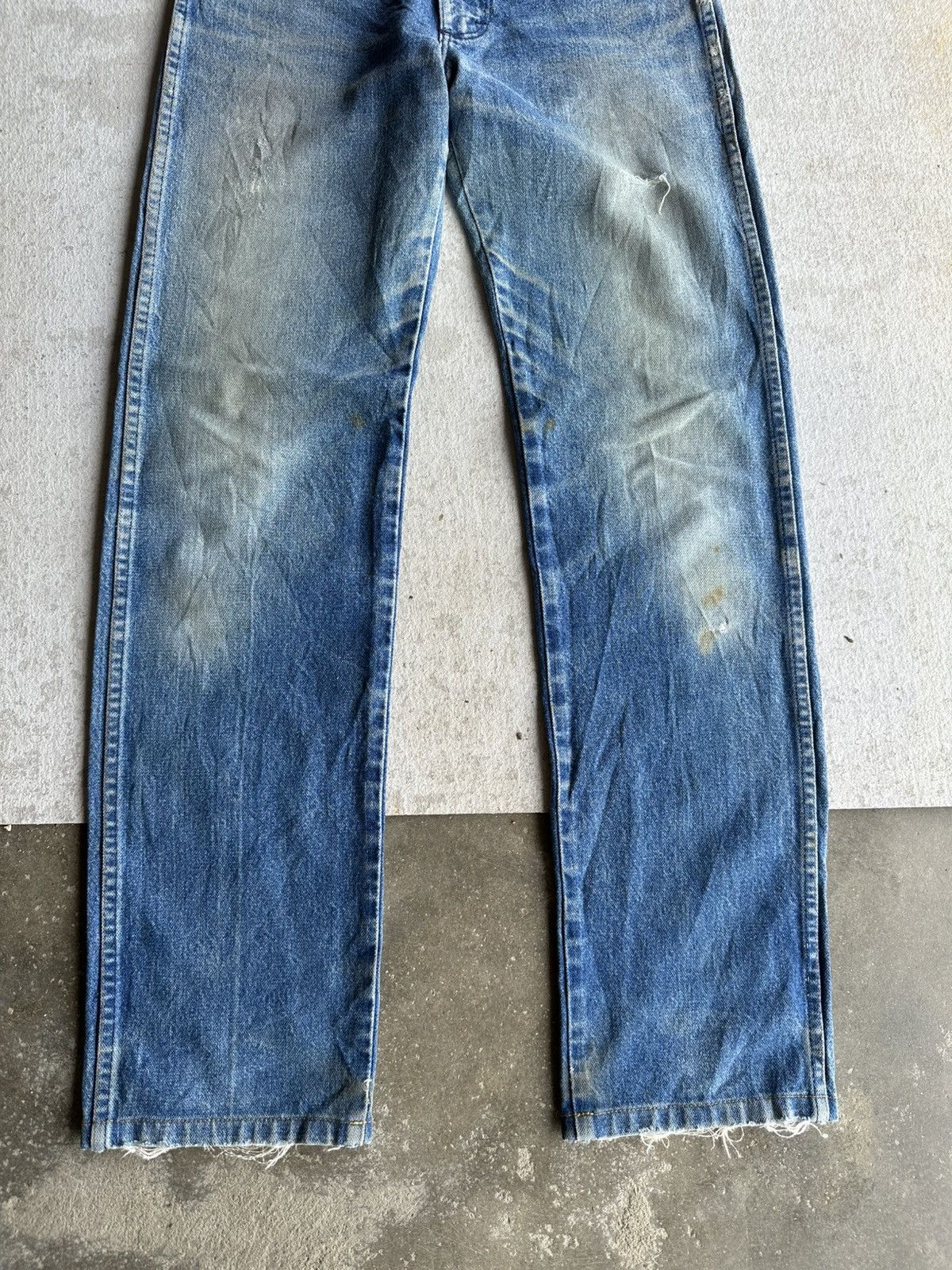 TAION Vintage WRANGLER Jeans Mudwash Talon Distressed Denim Pants Size US 28 / EU 44 - 6 Thumbnail