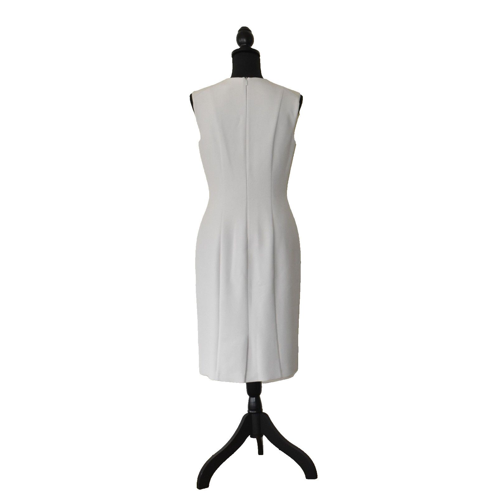 Hugo Boss HUGO BOSS Cut Out V Neck Notched Stretch Crepe Dress Sz US 6 Size M / US 6-8 / IT 42-44 - 3 Thumbnail