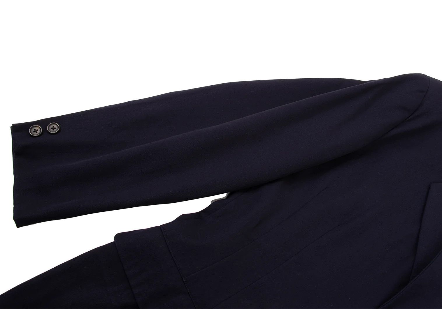 Yohji Yamamoto Yohji Yamamoto Wool Gabardine Jacket Navy M Size US M / EU 48-50 / 2 - 10 Thumbnail