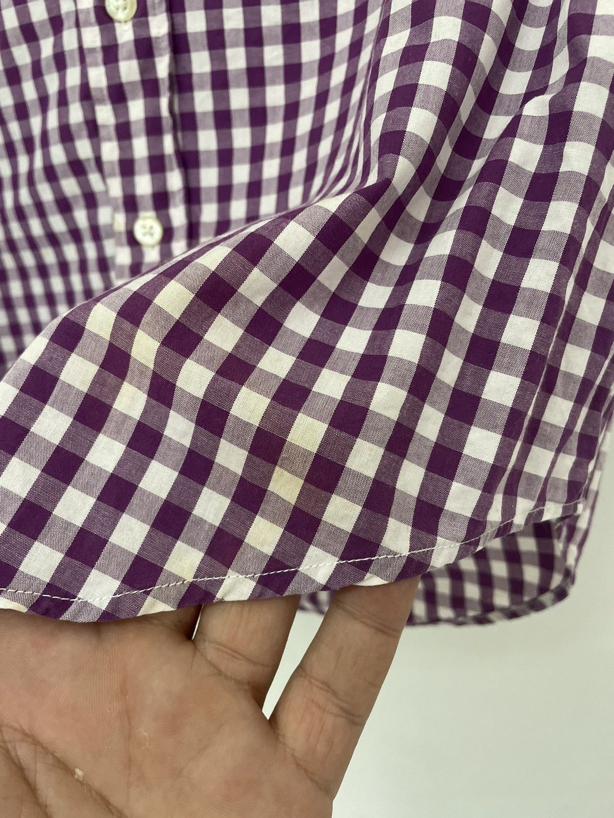 Bape GINGHAM CHECK BD S/S SHIRT Size US M / EU 48-50 / 2 - 7 Thumbnail
