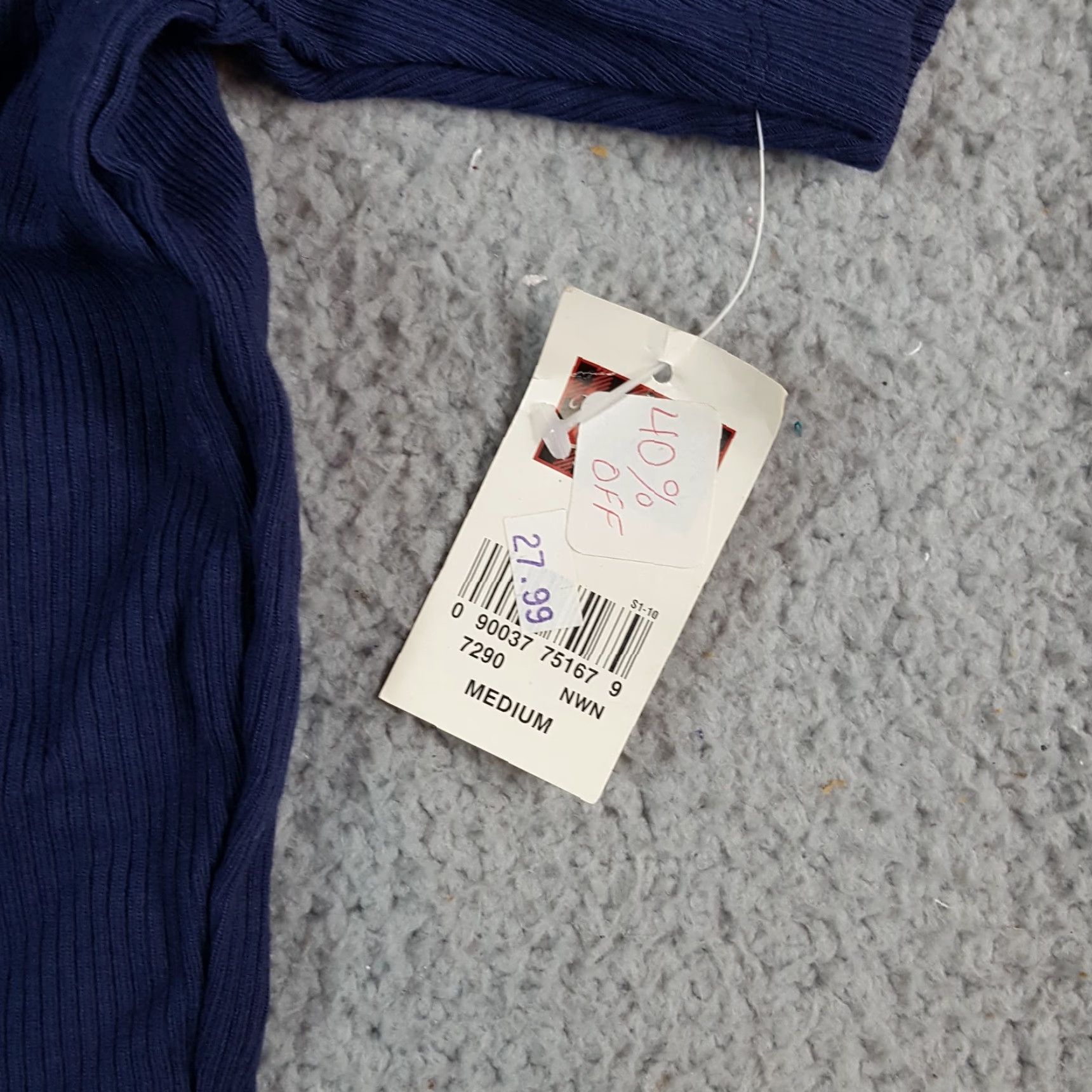 Vintage VINTAGE Woolrich Preppy Knit Collared Polo Women's Size M Navy Blue Golf Shirt Athletic Size M / US 6-8 / IT 42-44 - 4 Thumbnail