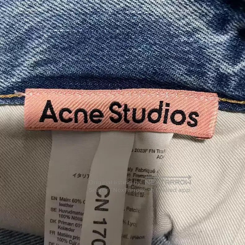 Acne Studios Acne Studios 2023F Blue Splattered Distressed Denim Pants Size US 36 / EU 52 - 3 Thumbnail