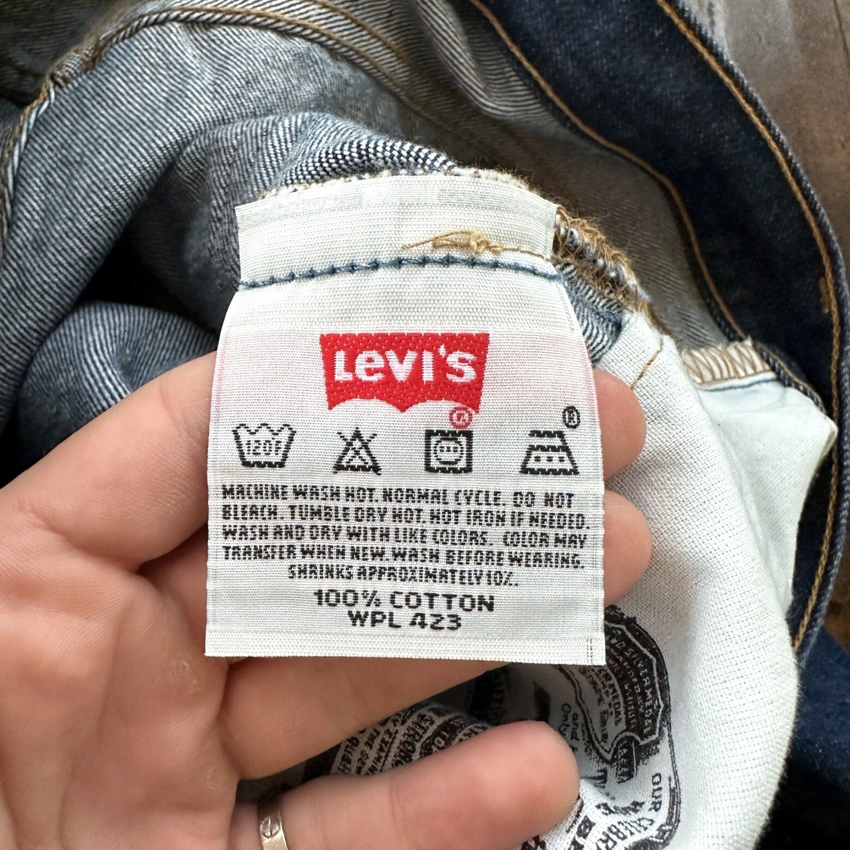 Levi's VINTAGE Levi's 501 XX Jeans (Button Fly) Denim Dark Wash 35x34 90s Denim Men Jeans Straight 35x34 90s Levi's 501 Series Mens Size US 35 - 7 Thumbnail
