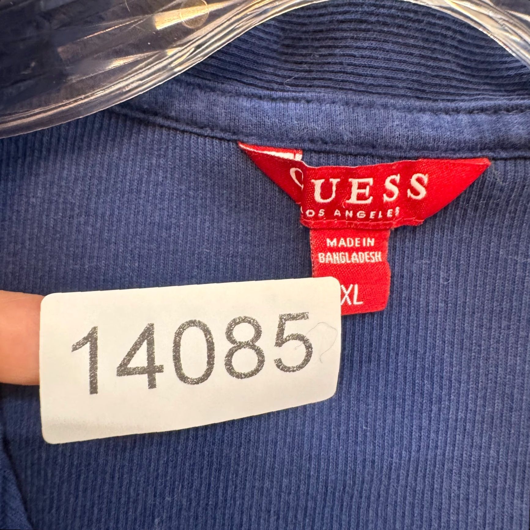 Guess VINTAGE Guess Polo Shirt Top XL Navy Blue Logo Embroidered Preppy Y2K Blue Mens XL Size XL / US 12-14 / IT 48-50 - 7 Thumbnail