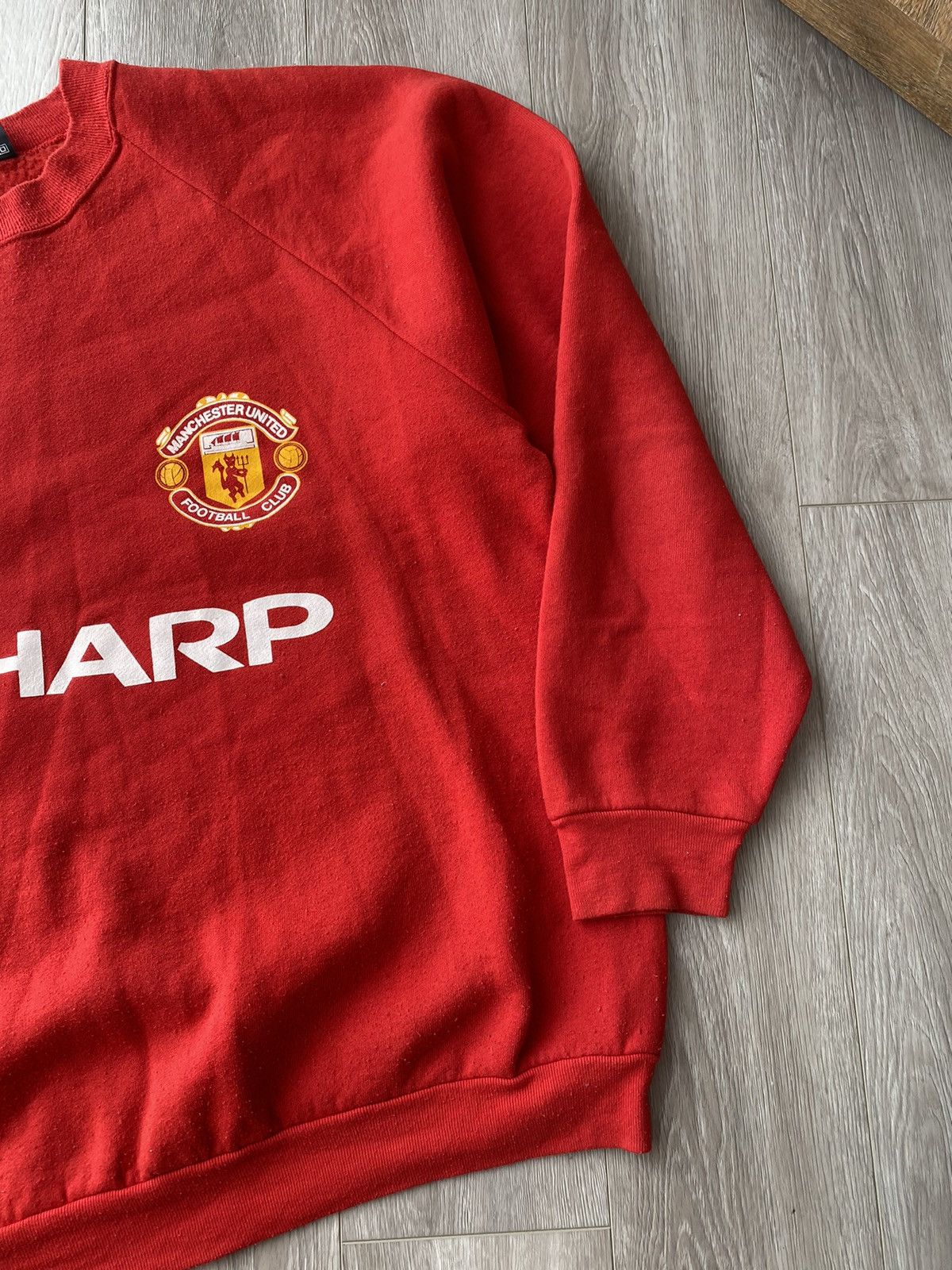 Vintage Vintage Manchester United Sweatshirt 90s like sharp Size US XL / EU 56 / 4 - 3 Thumbnail