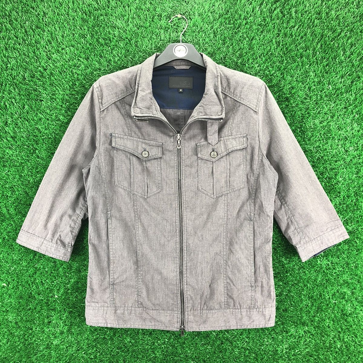 Japanese Brand Vintage Mossimo Zipper Jacket Quater Sleeve Size US S / EU 44-46 / 1 - 1 Thumbnail