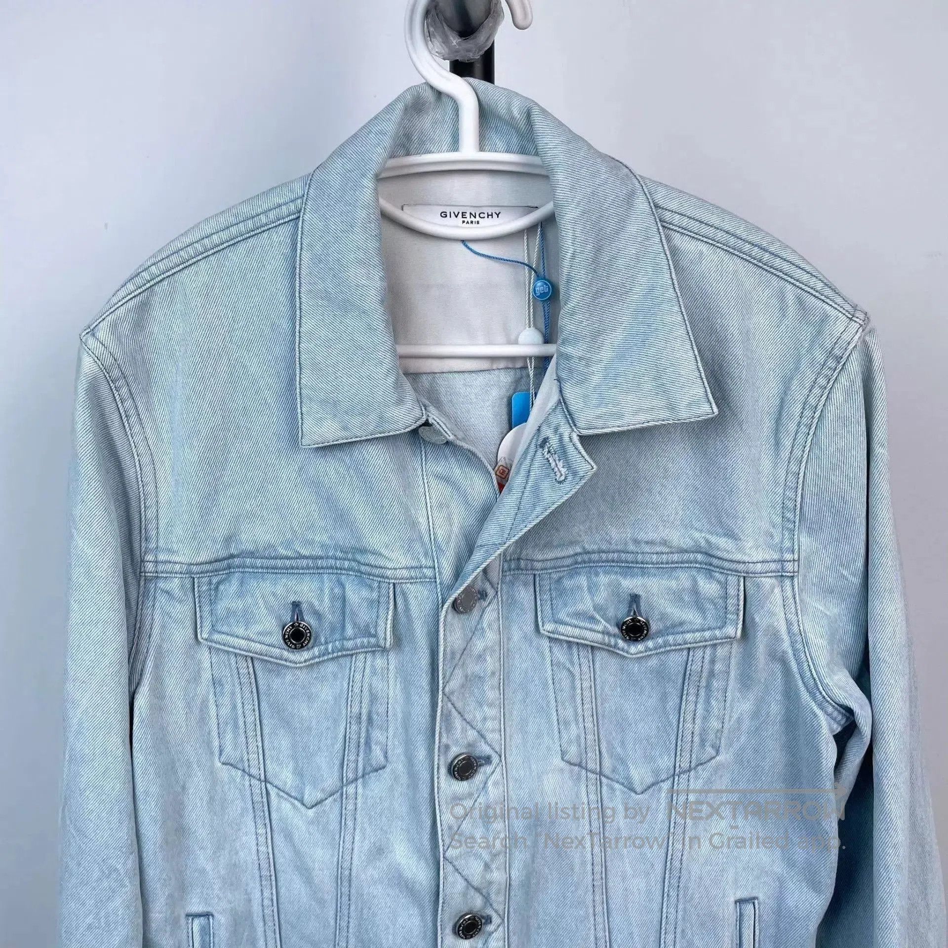 Givenchy Light Blue Denim Jacket - Size M. Size US M / EU 48-50 / 2 - 9 Thumbnail