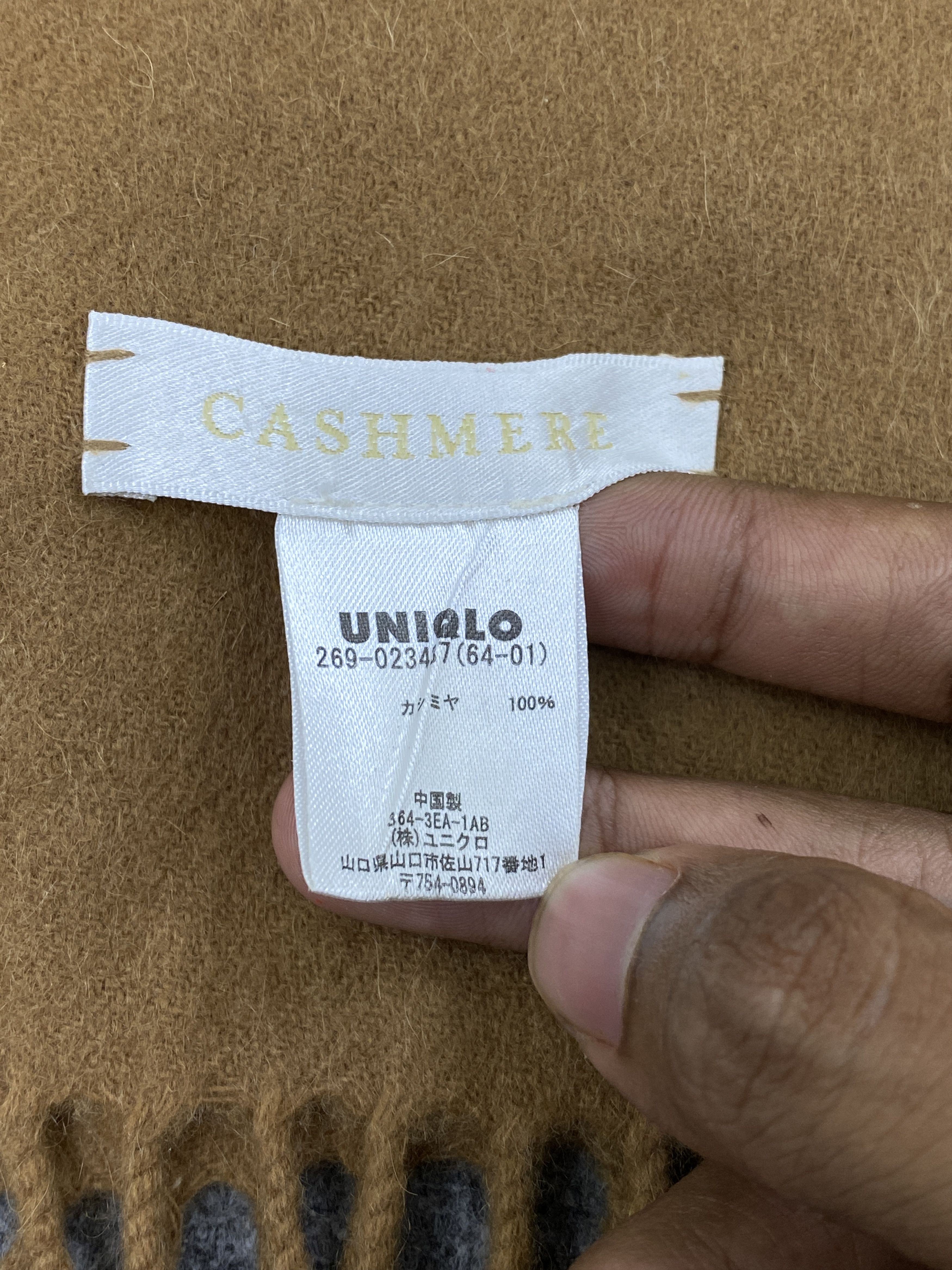 Japanese Brand Vintage Uniqlo Cashmere Scarf / Muffler / Neckwear - SC0051 Size ONE SIZE - 6 Thumbnail