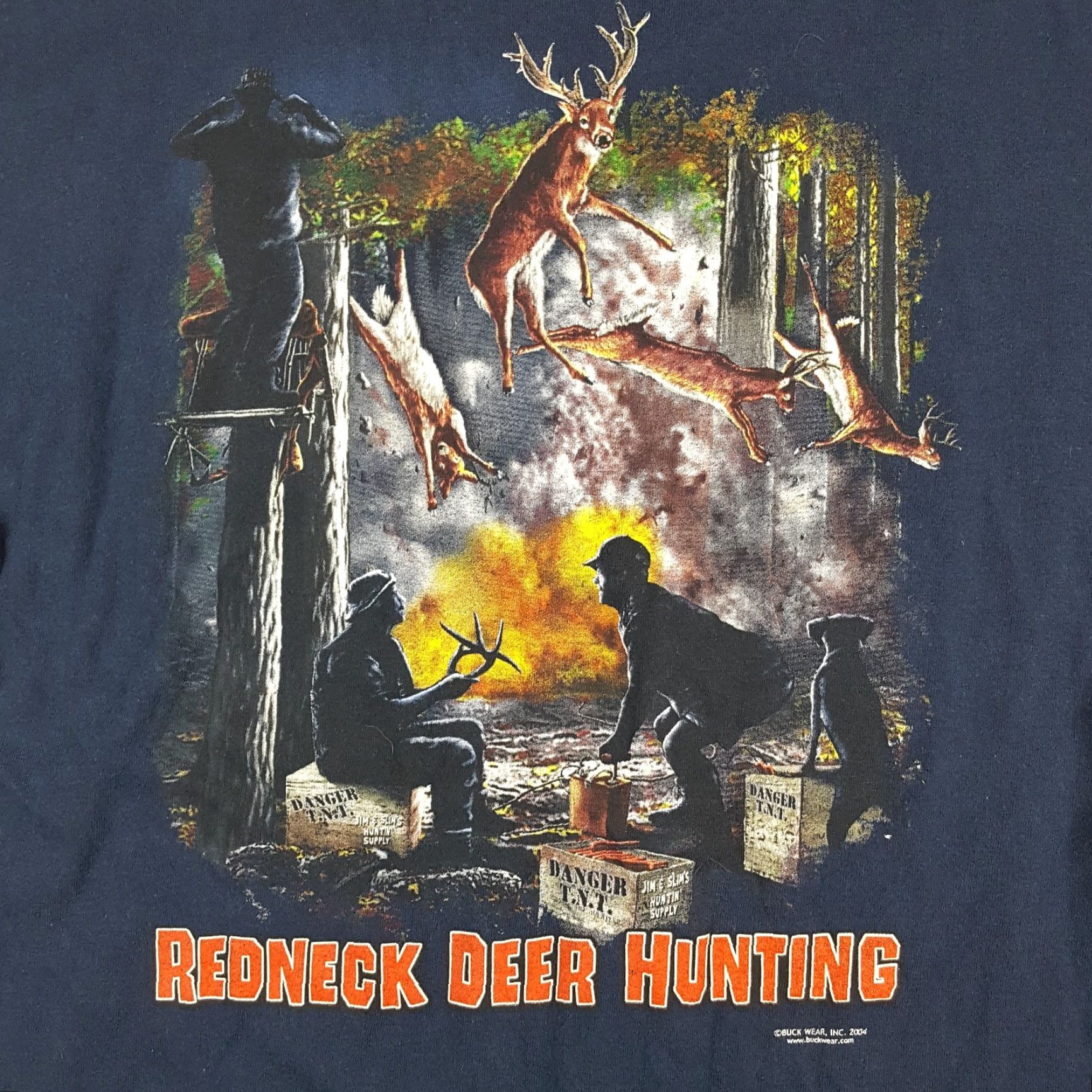 Delta VINTAGE Delta Deer Hunting T-Shirt Mens L Red Neck Sportsman Retro 90s Hunter Birthday Gift Shirt Size US L / EU 52-54 / 3 - 6 Thumbnail