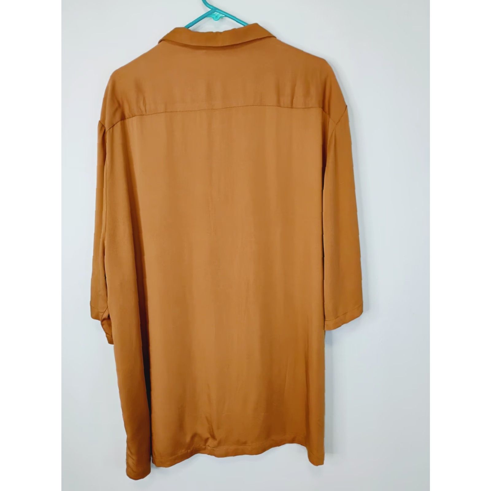 YoungLA Youngla Shirt XL Viscose Rust Brown Button-Up Short Sleeve Casual Mens Size US XL / EU 56 / 4 - 2 Thumbnail
