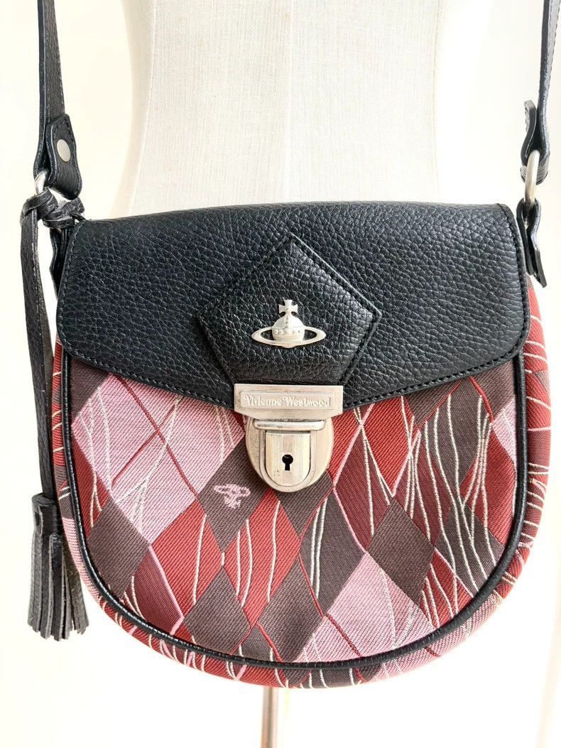 Vivienne Westwood Vivienne Westwood size os Saturn pink diamond saddle bag cr Size ONE SIZE - 4 Thumbnail