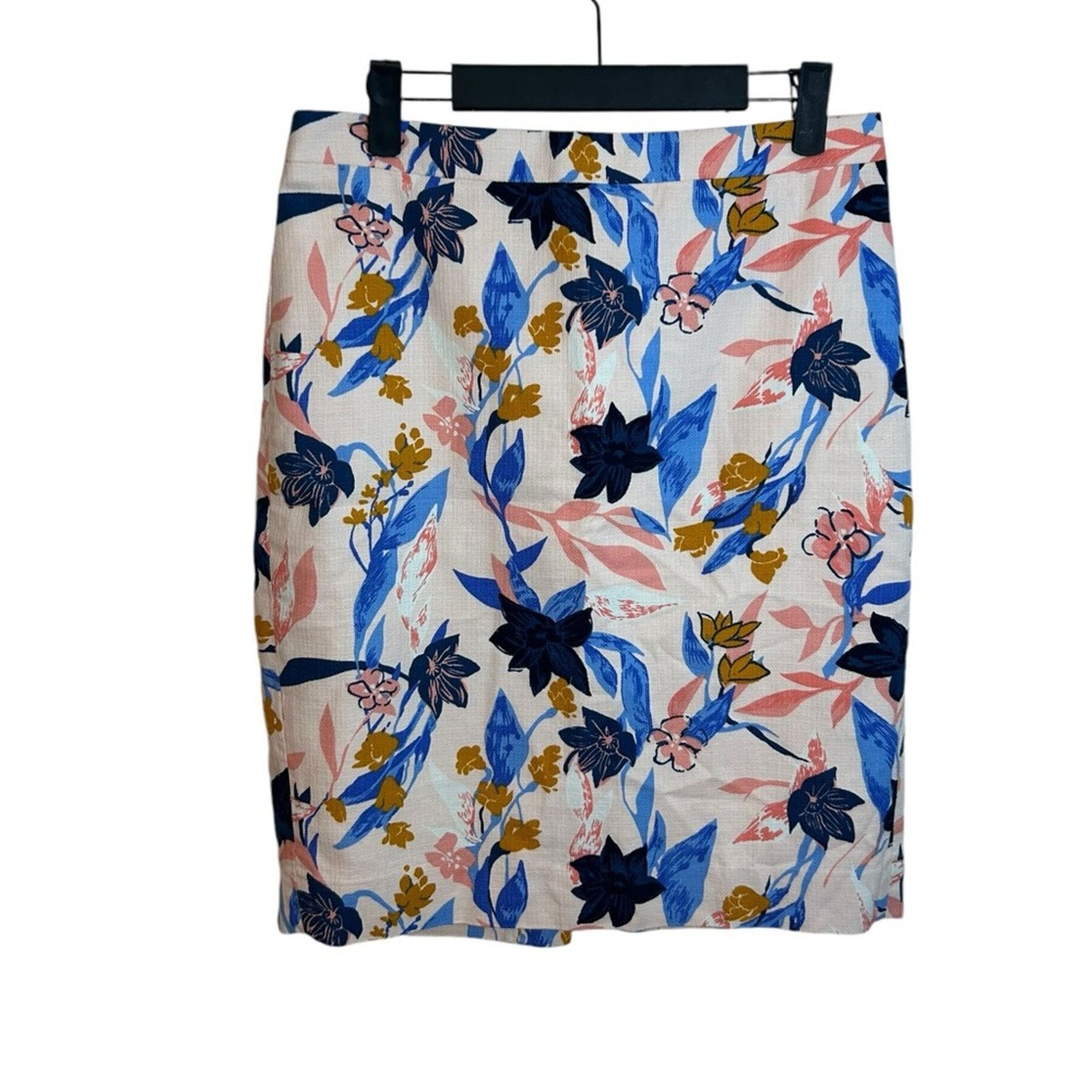 J.Crew J.Crew Floral Printed Basketweave Pencil Skirt Size 27" / US 4 / IT 40 - 1 Thumbnail