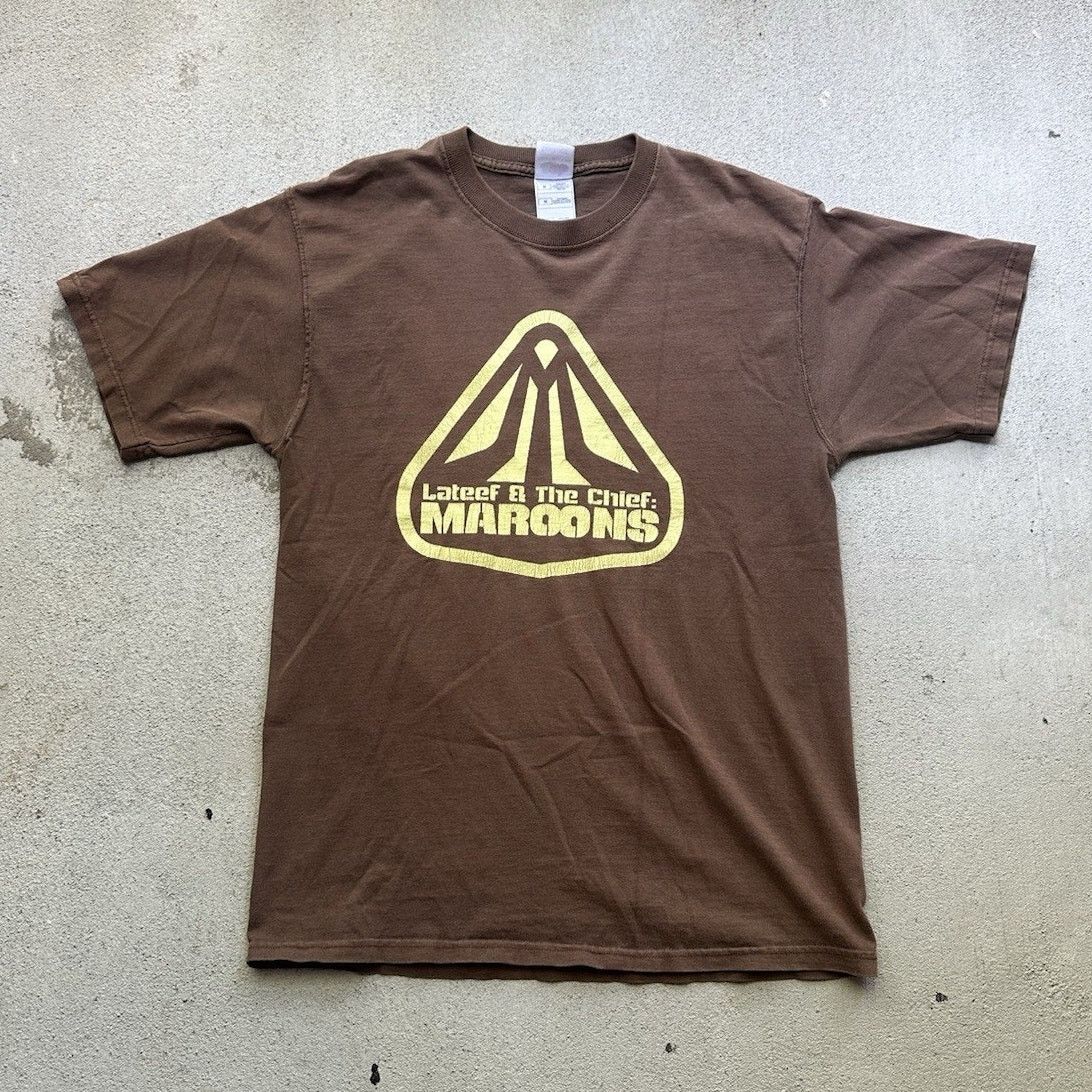 Fruit Of The Loom × Rap Tees × Vintage Vintage Lateef & The Chiefs Maroons Rap T-Shirt Size Med Size US M / EU 48-50 / 2 - 1 Thumbnail
