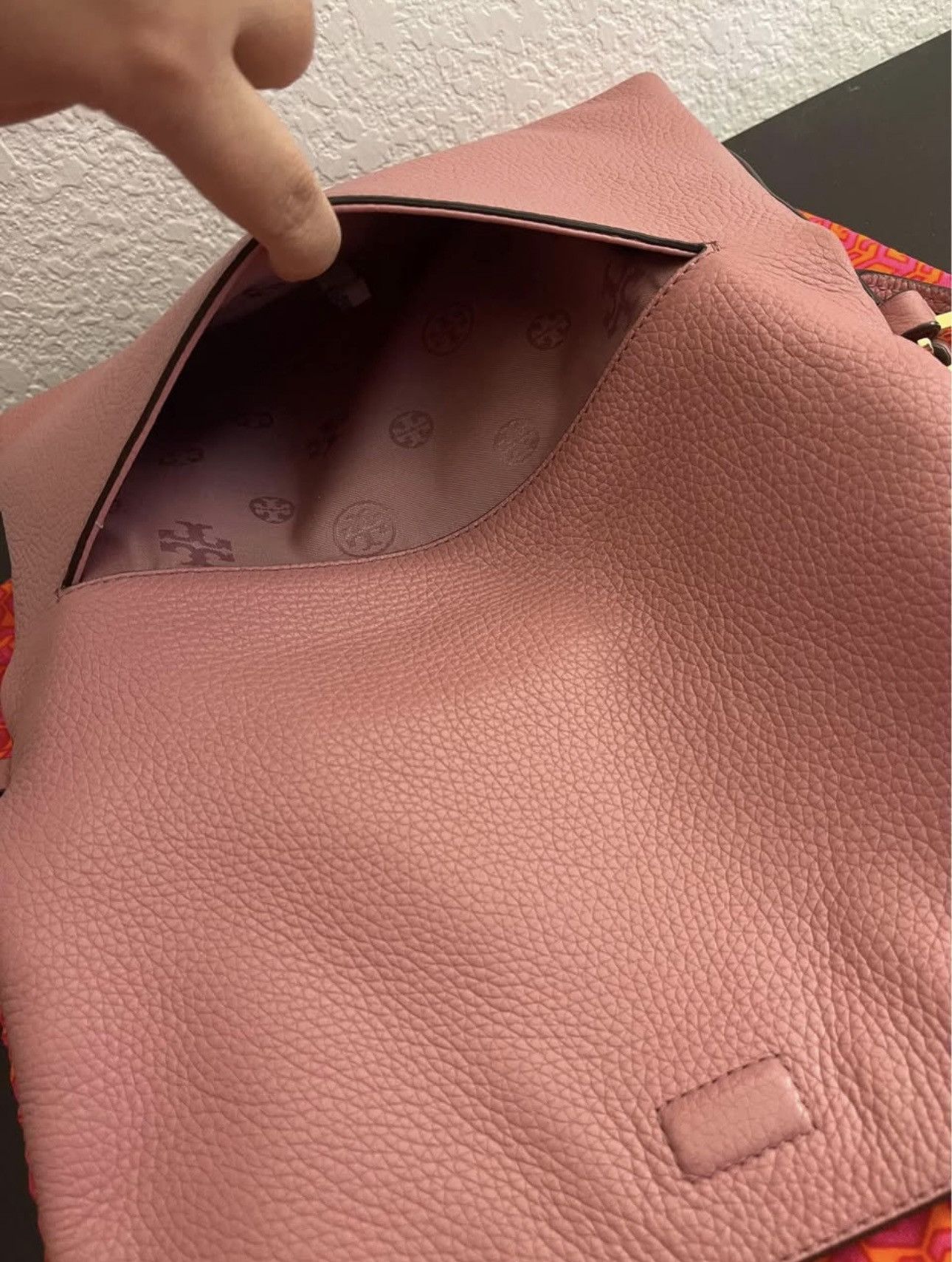 Tory Burch Thea Mini Foldover Pink Magnolia Tory Burch Crossbody Bag Size ONE SIZE - 8 Thumbnail