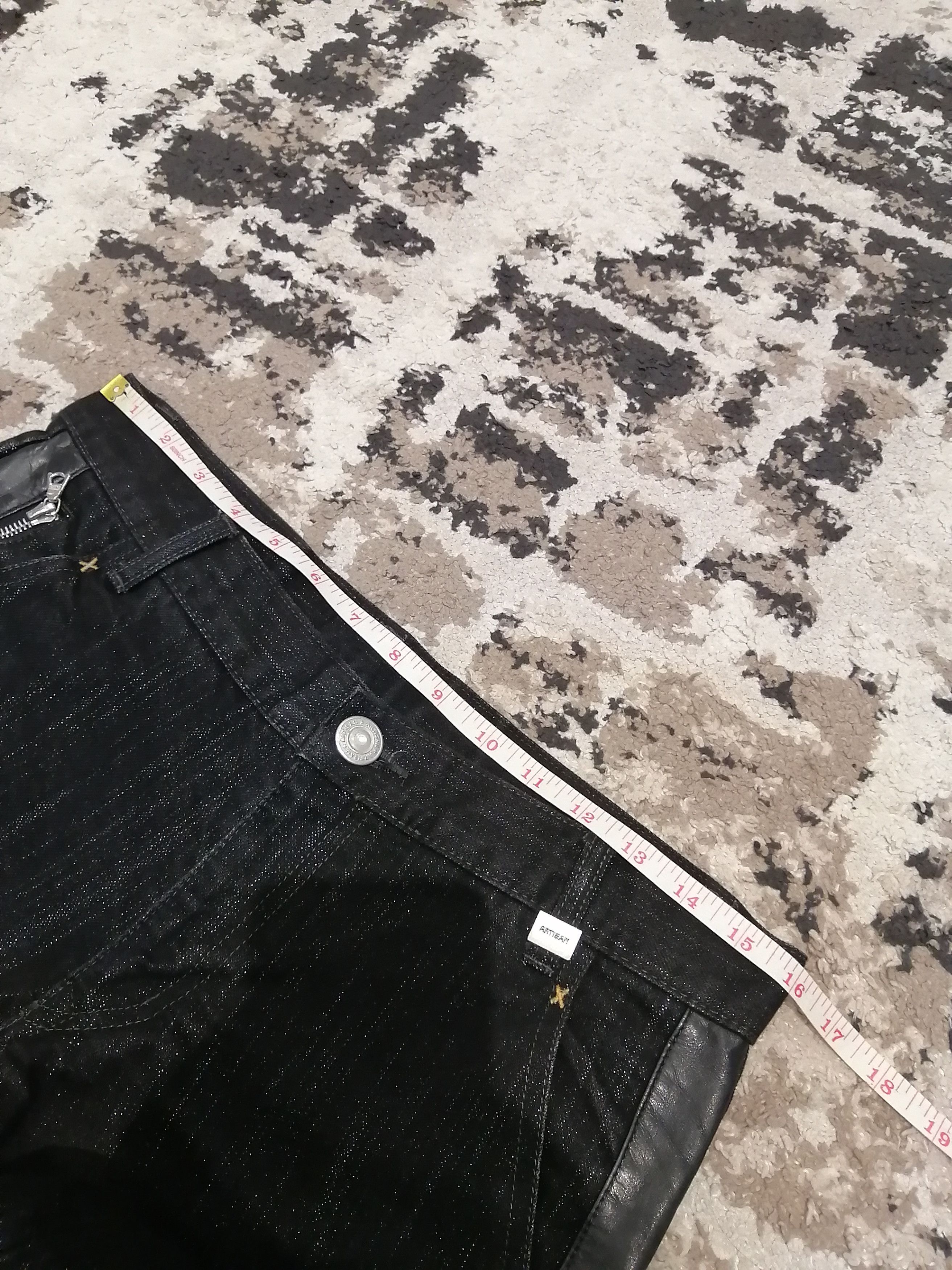 Japanese Brand Vintage Artisan Japan Denim + Leather Pants Size US 32 / EU 48 - 18 Thumbnail