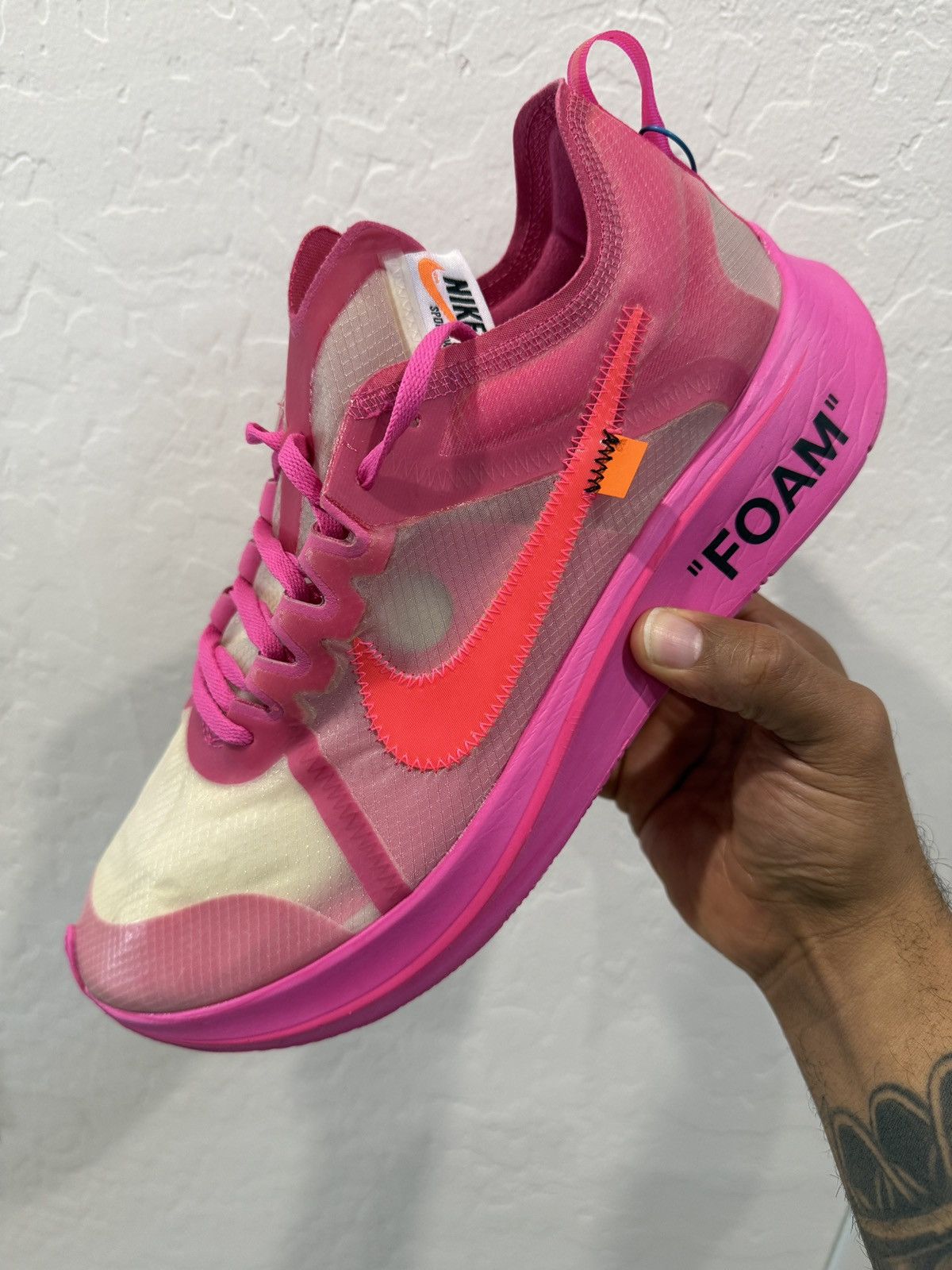 Off-White x Nike Zoom Fly SP Tulip Pink - OG All