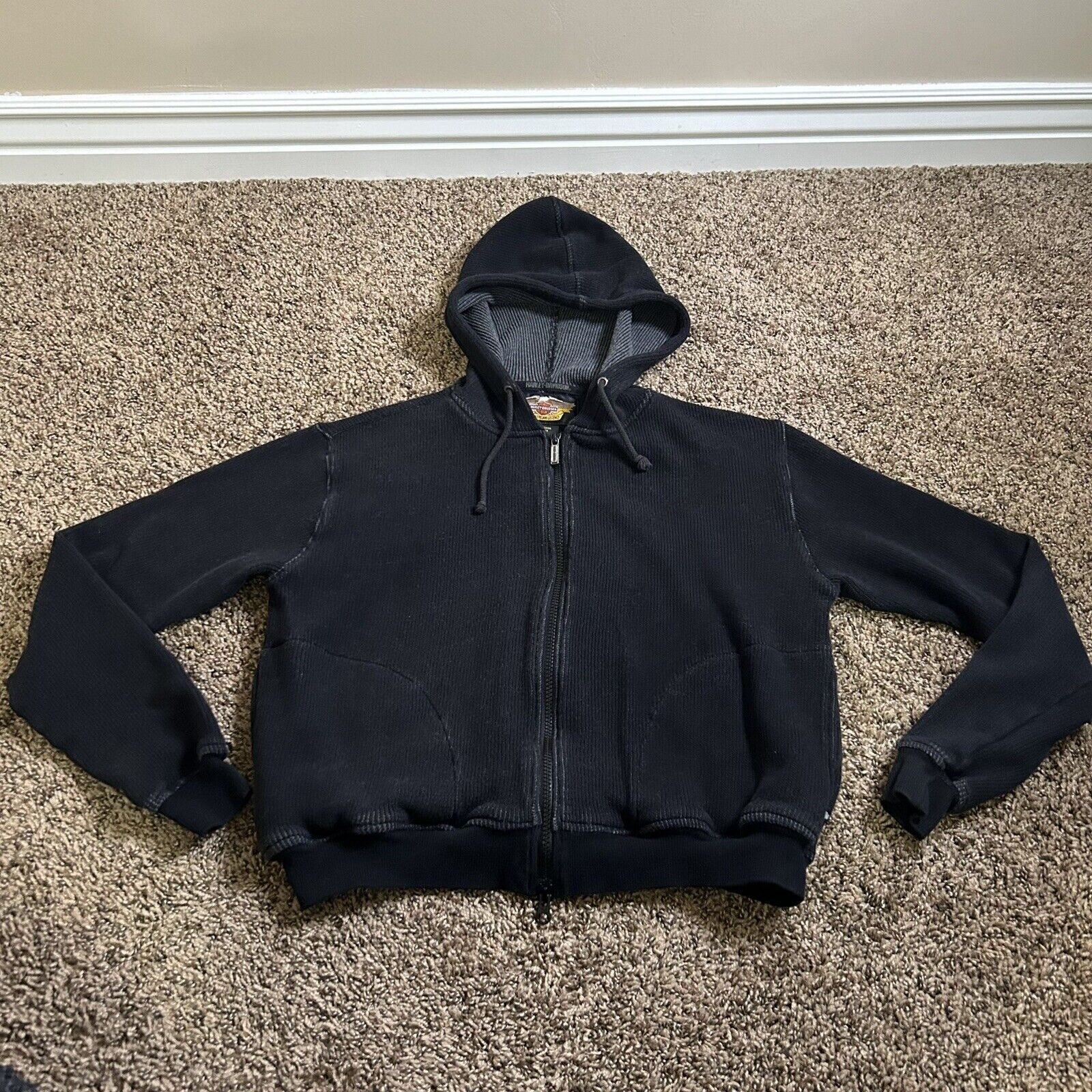Harley Davidson Vintage Women’s Harley Davidson Zippered Jacket/Hoodie Size M / US 6-8 / IT 42-44 - 1 Thumbnail