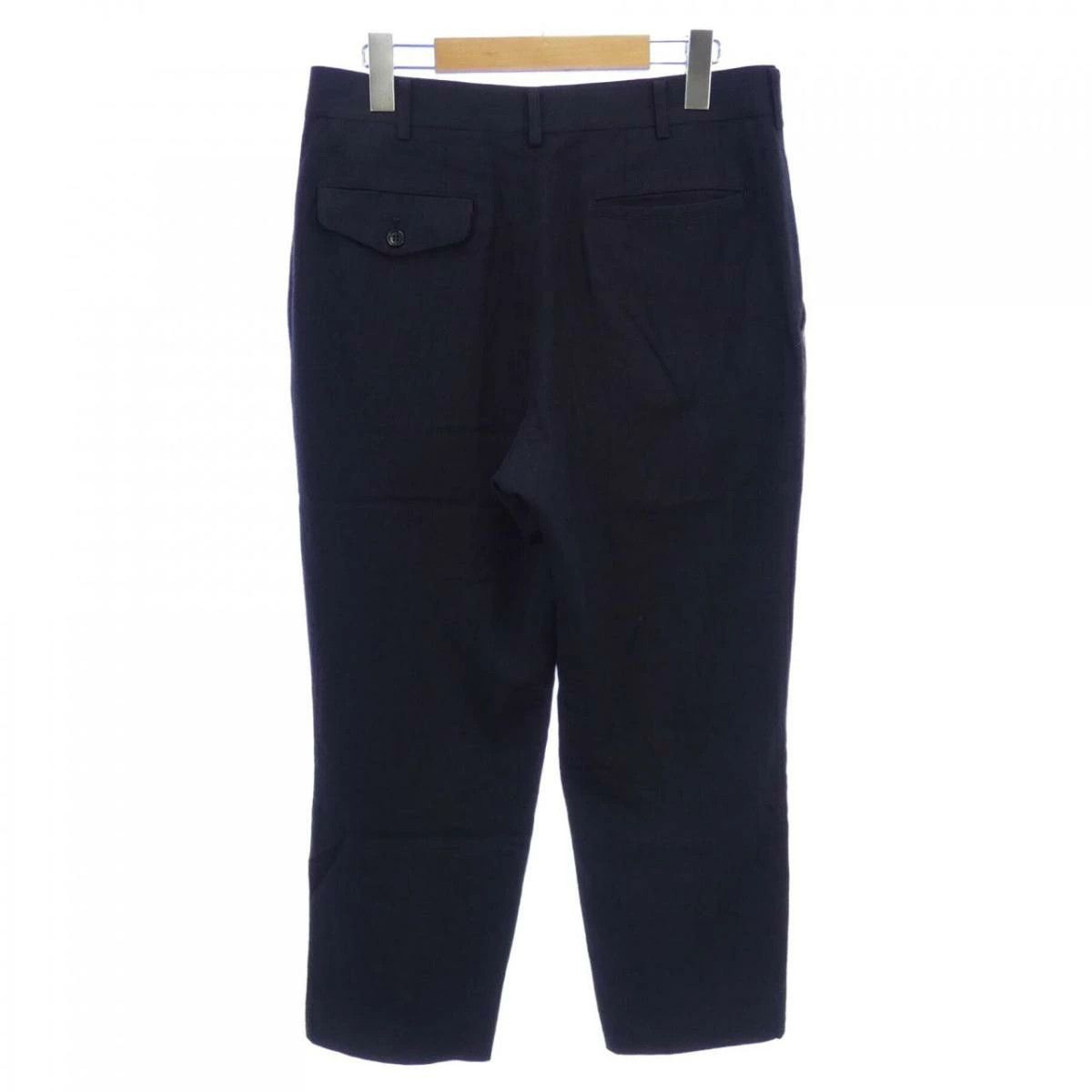 Comme des Garcons Cropped Pants Wool Plain Zipper Full Length Black Size US 32 / EU 48 - 2 Thumbnail