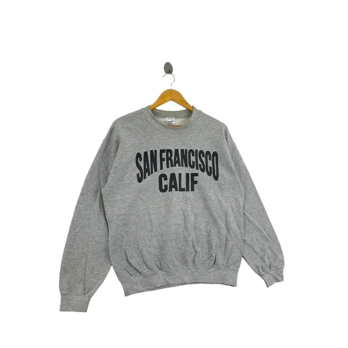 Vintage Vintage SAN FRANCISCO CALIF Print Gildan Grey Sweatshirt Size US M / EU 48-50 / 2 - 3 Thumbnail