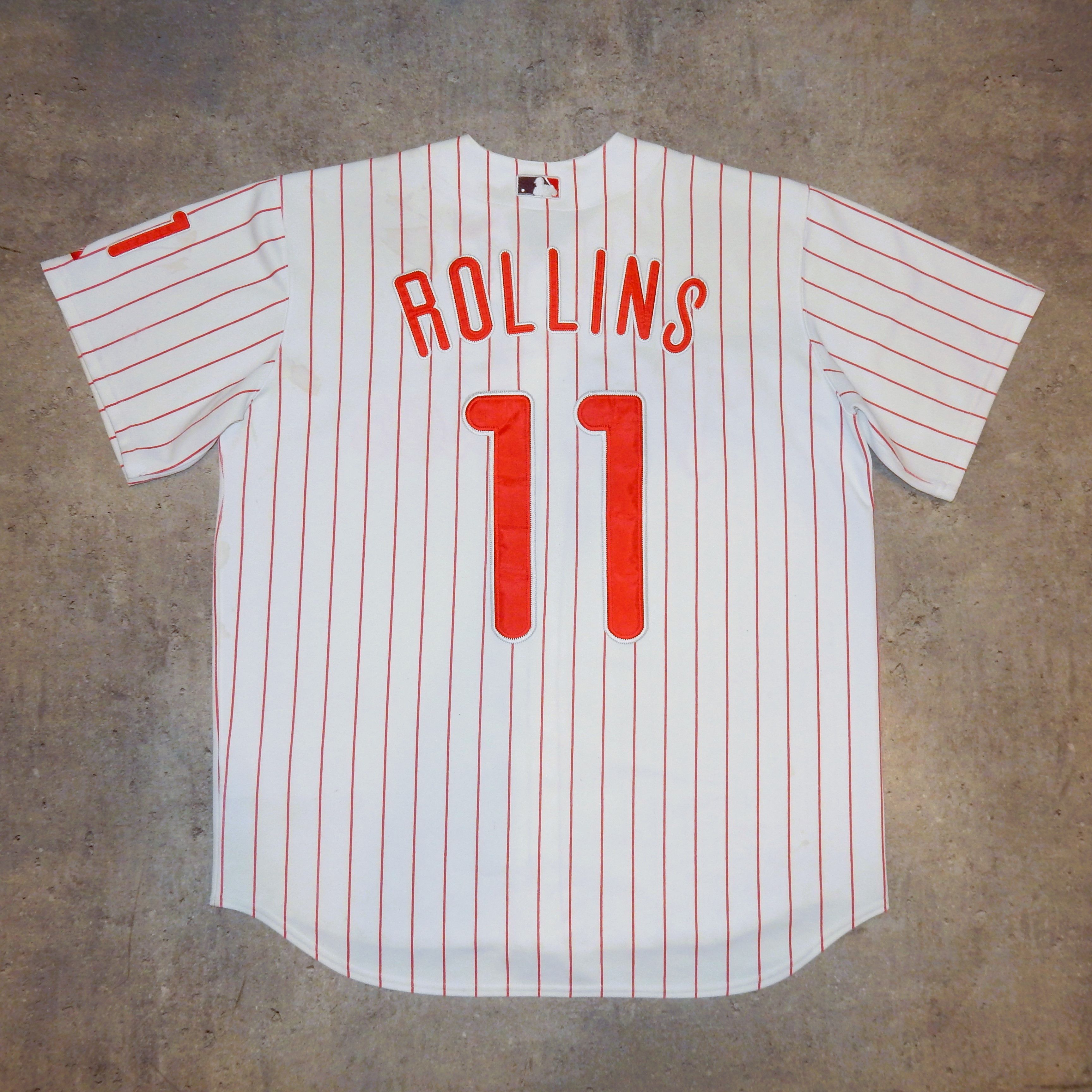 MLB × Majestic Majestic Phillies Rollins MLB white red jersey - XXL Size US XXL / EU 58 / 5 - 7 Thumbnail