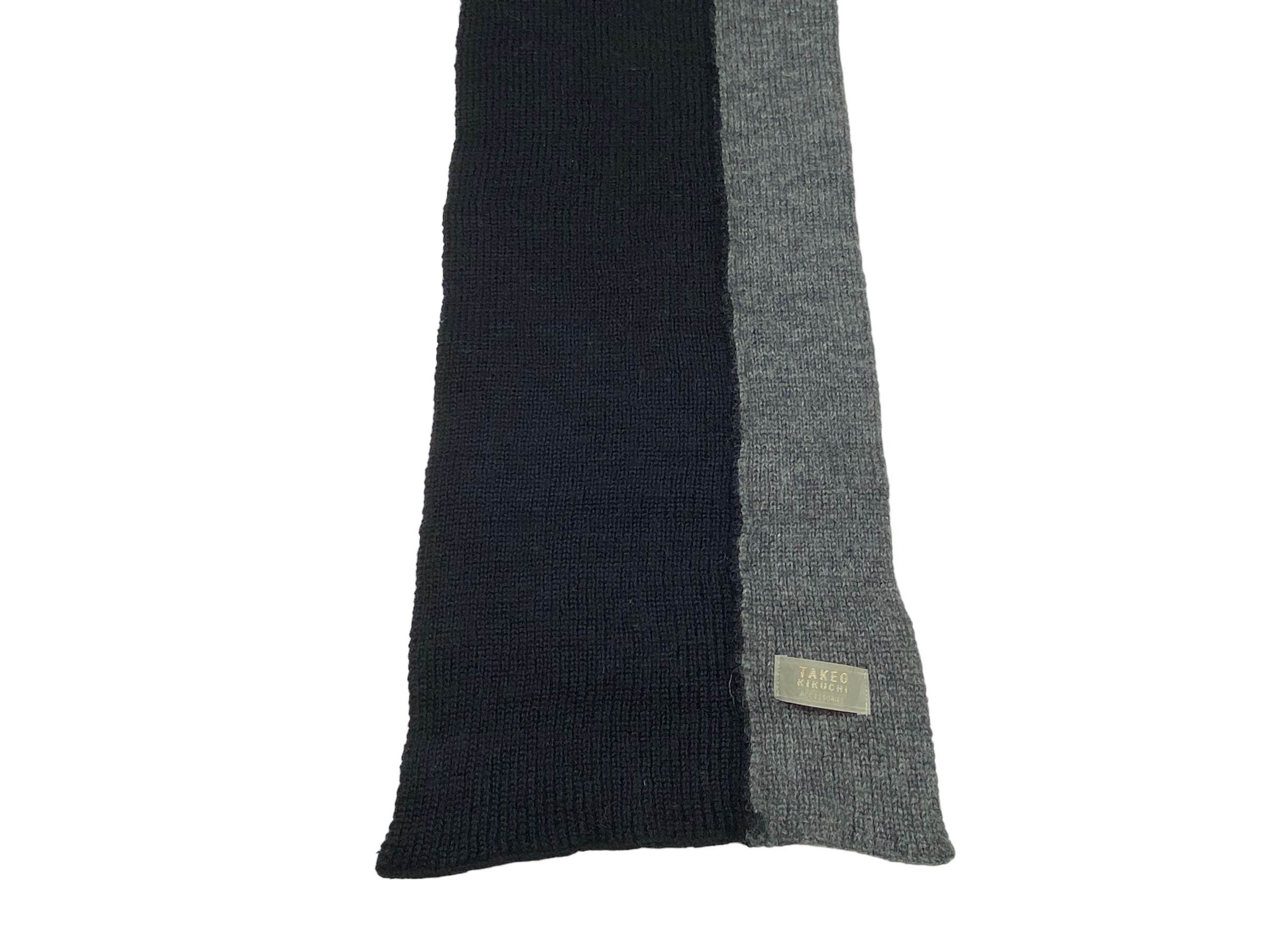 Takeo Kikuchi × Vintage Takeo Kikuchi scarf Knitted Pure Wool Vintage Scarves Size ONE SIZE - 8 Thumbnail