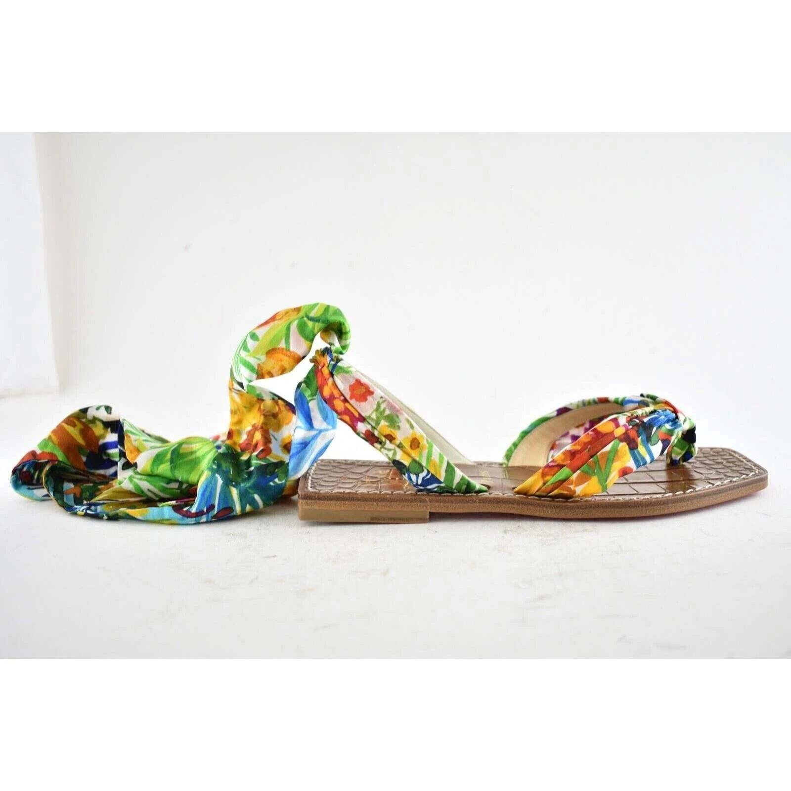 Christian Louboutin Christian Louboutin Niloofar Flat Satin Lace Up Tie Floral Size US 6 / IT 36 - 2 Thumbnail