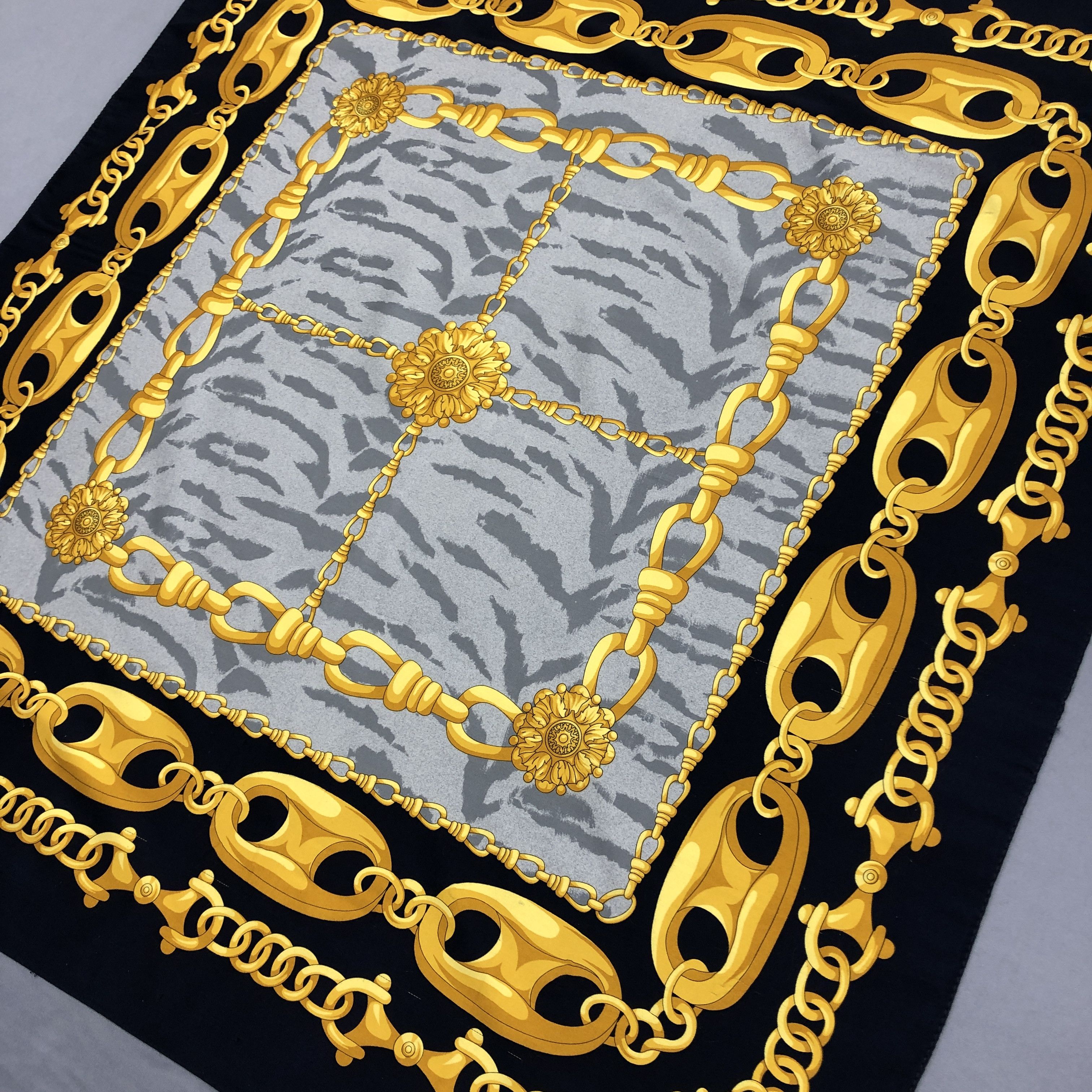 Japanese Brand Vintage Marcogalo SILK Scarf Twill Stole Wraps Scarves Size ONE SIZE - 3 Thumbnail