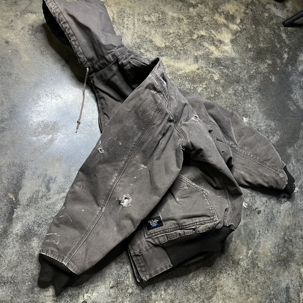 Vintage vintage carhartt style zip up distressed jacket Size US L / EU 52-54 / 3 - 10 Thumbnail