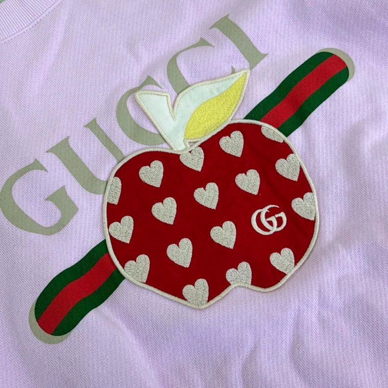 Gucci Gucci SS21 Love Apple Pattern Pullover Loose Round-neck Lo Size XS / US 0-2 / IT 36-38 - 3 Thumbnail