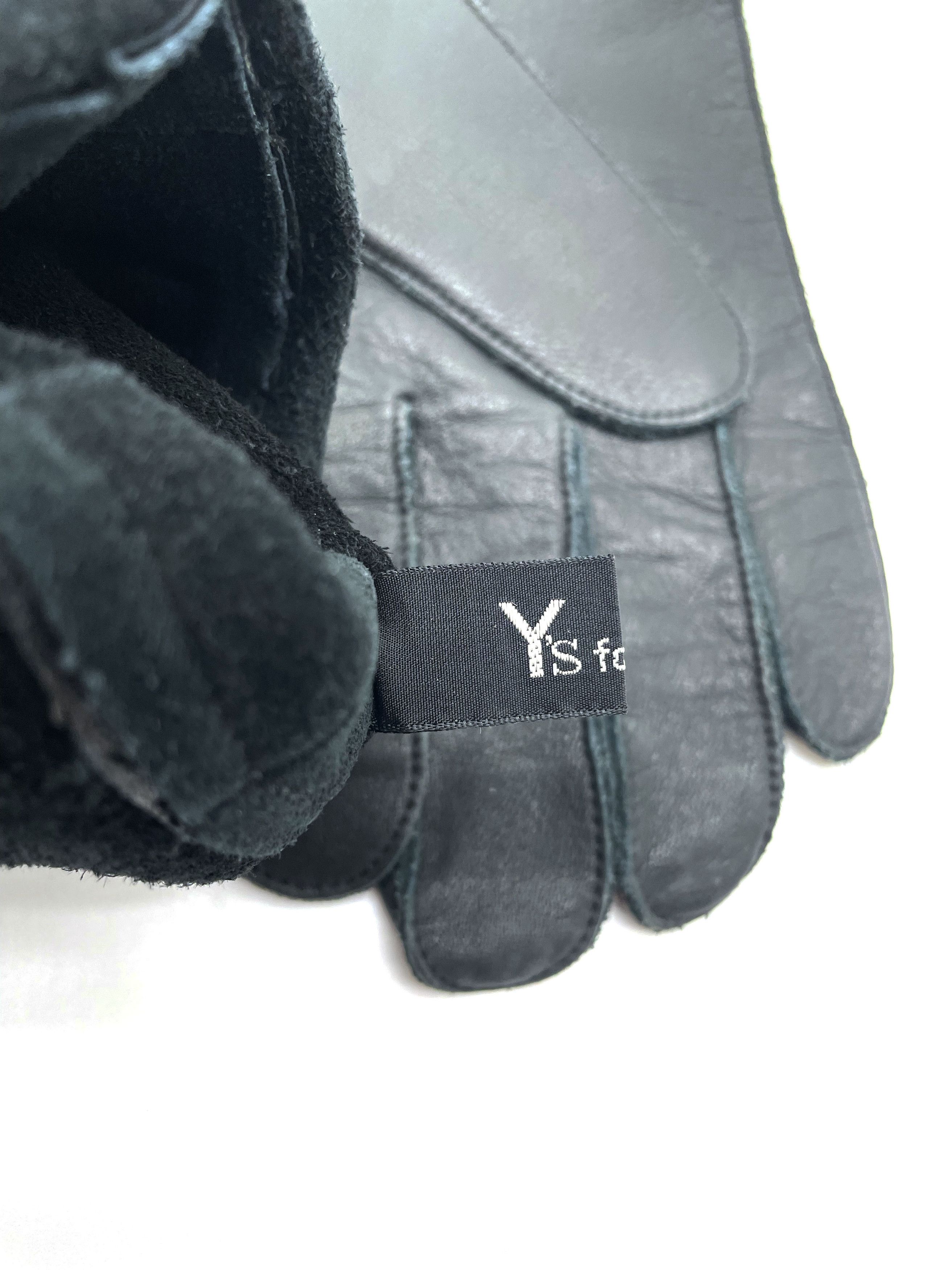 Yohji Yamamoto Leather Gloves Size ONE SIZE - 5 Thumbnail