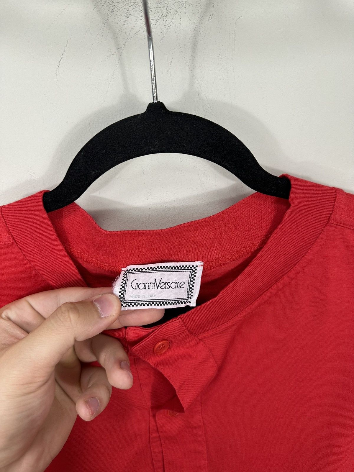 Versace Vintage Gianni Versace Buttons Rare Logo Luxury Tee Size US XL / EU 56 / 4 - 6 Thumbnail
