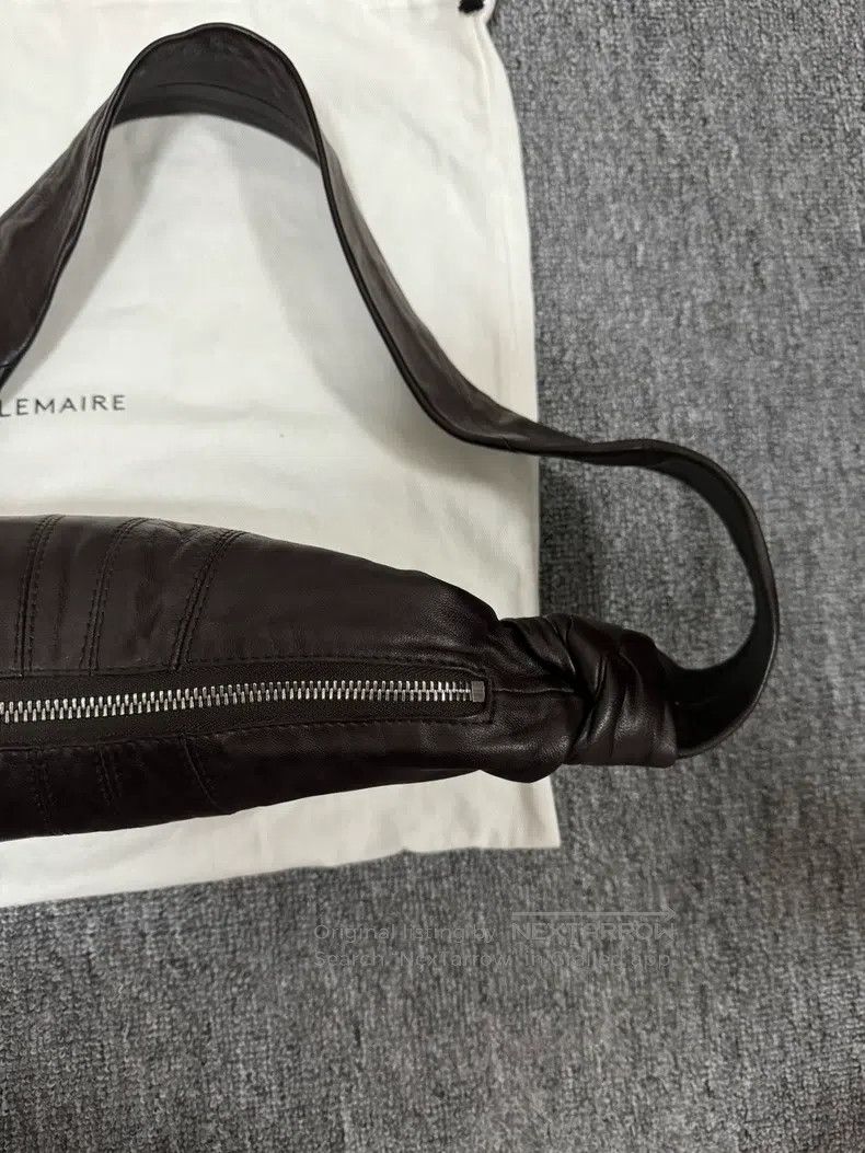 Lemaire LEMAIRE Dark Chocolate Small Leather Horn Bag Size ONE SIZE - 7 Thumbnail