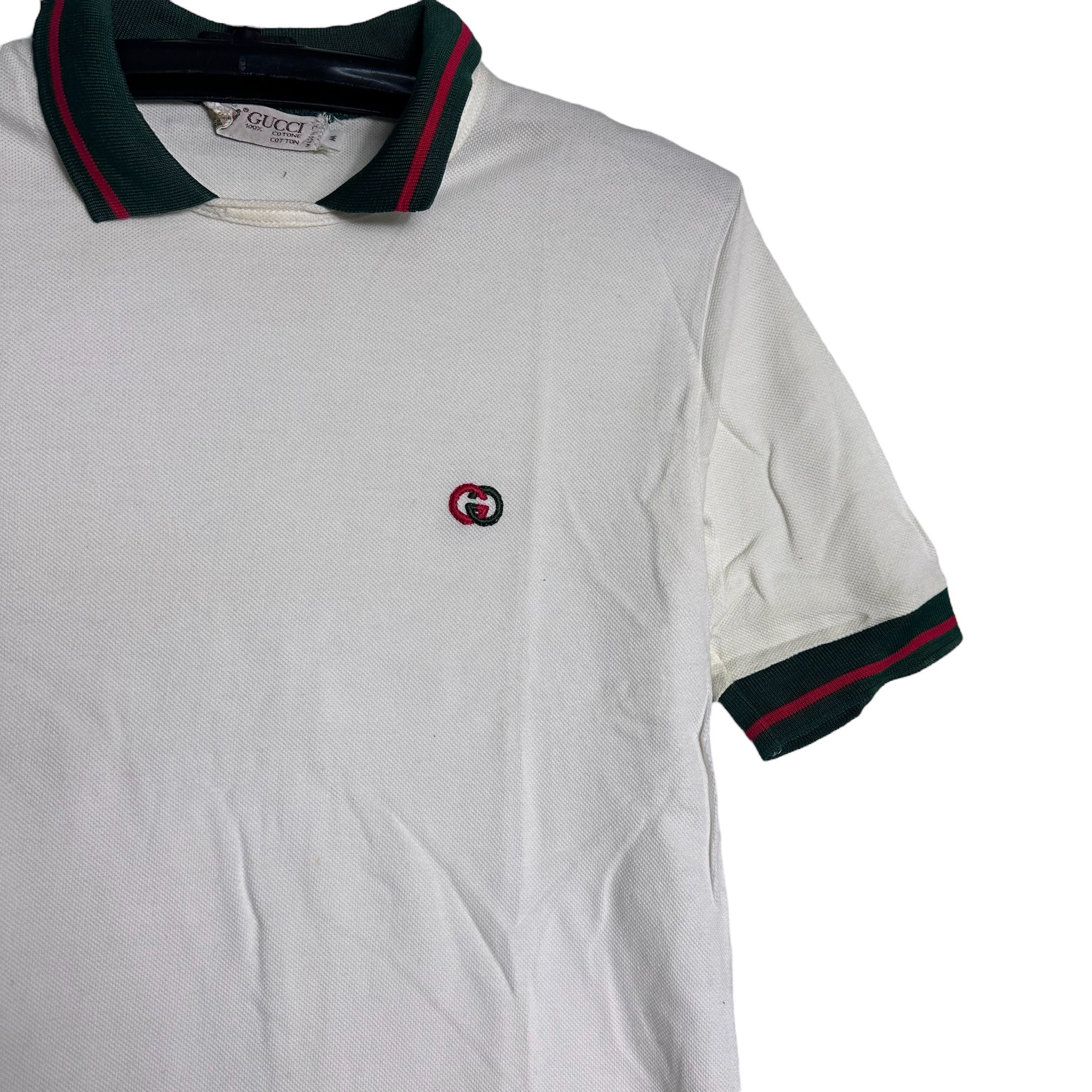 🔥RARE🔥Vintage Gucci Stripes Collar Polo Shirt