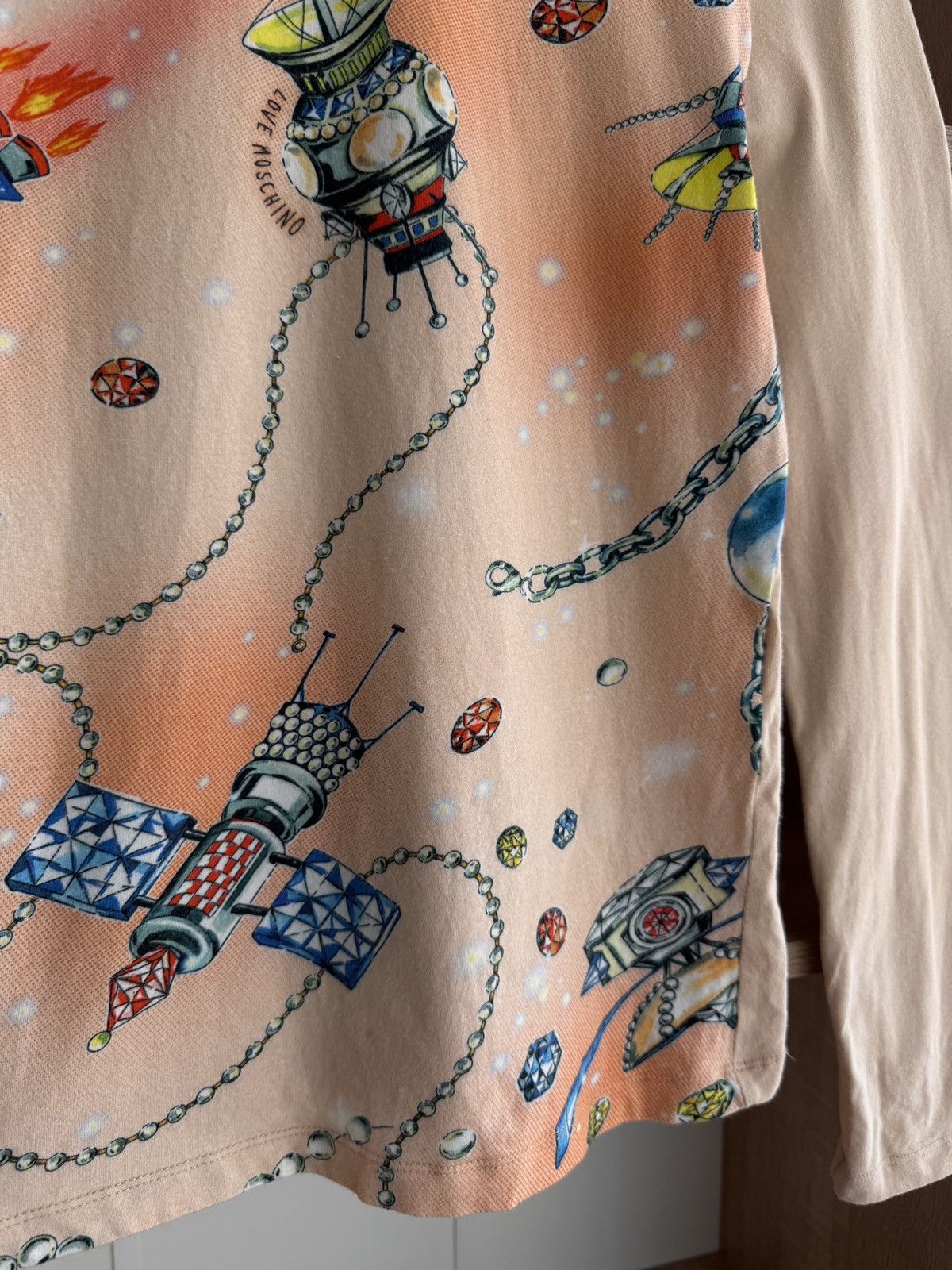 Love Moschino × Moschino × Vintage Vintage Love Moschino Luxury Space Galaxy LongSleeve Size M / US 6-8 / IT 42-44 - 4 Thumbnail