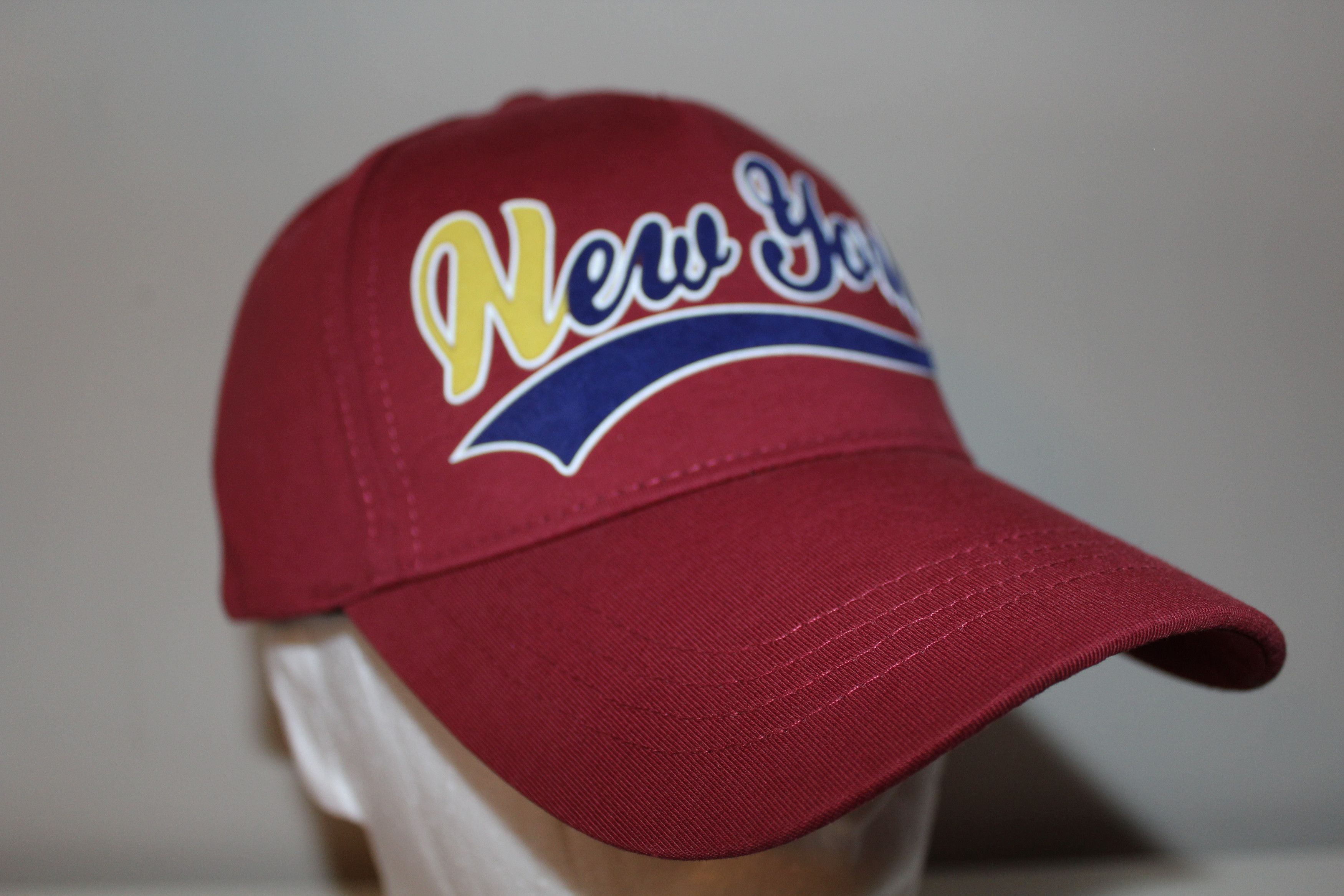 Robin Ruth Robin Ruth New York Baseball Hat Cap Red Maroon NY Size ONE SIZE - 1 Thumbnail