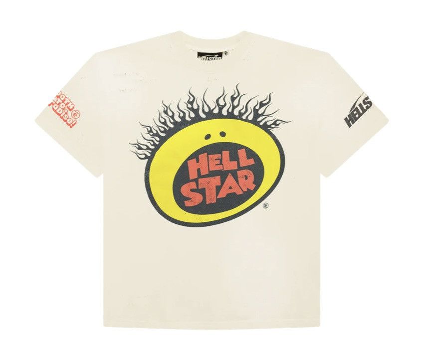 image of Hellstar Slime T Shirt in Cream, Men's (Size Medium)